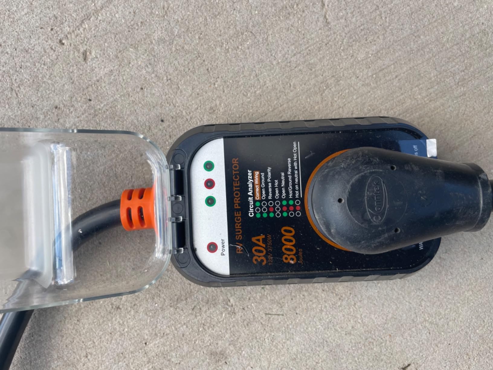 GEARGO RV Surge Protectors 30 Amp RV Circuit Analyzer, Gen2 Full Protection, RV Adapter Plug for Camper (Orange) customer photo 2