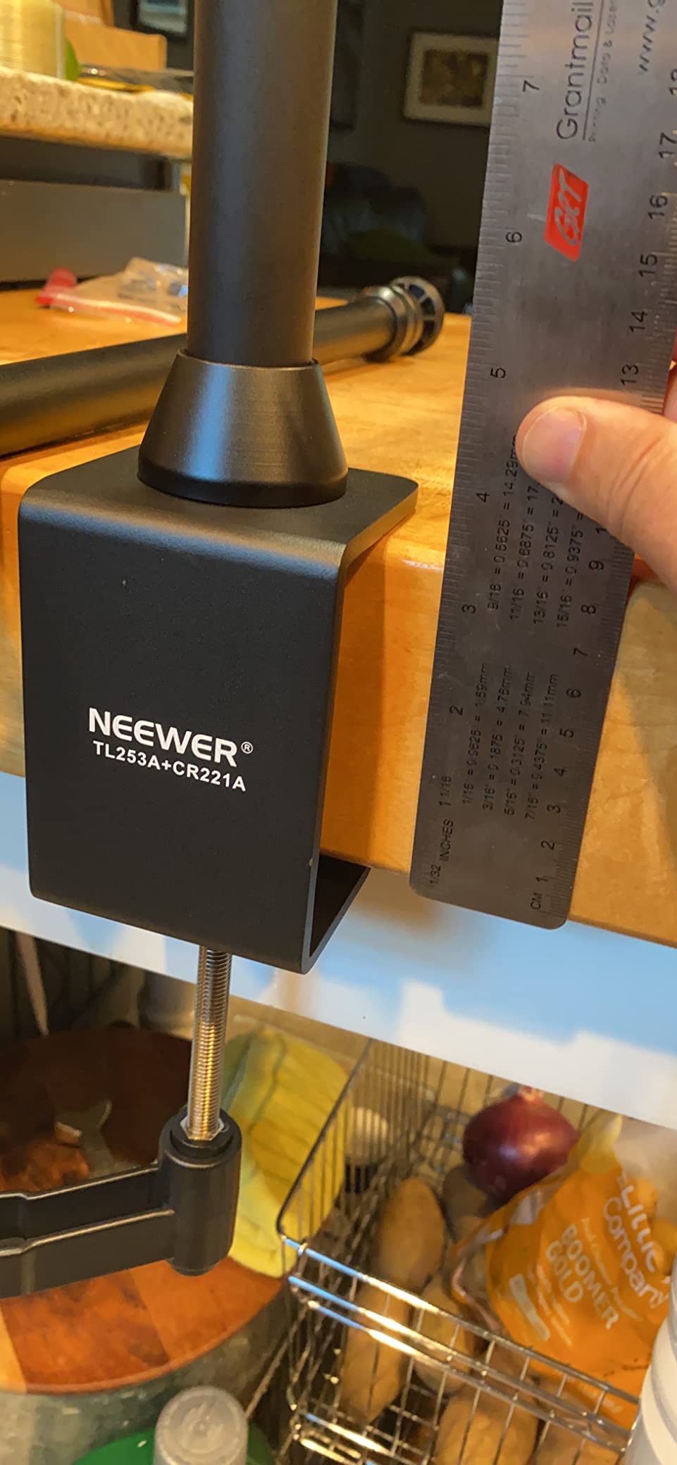 NEEWER Camera Desk Mount with Overhead C Amera Mounting Arm and 1/4