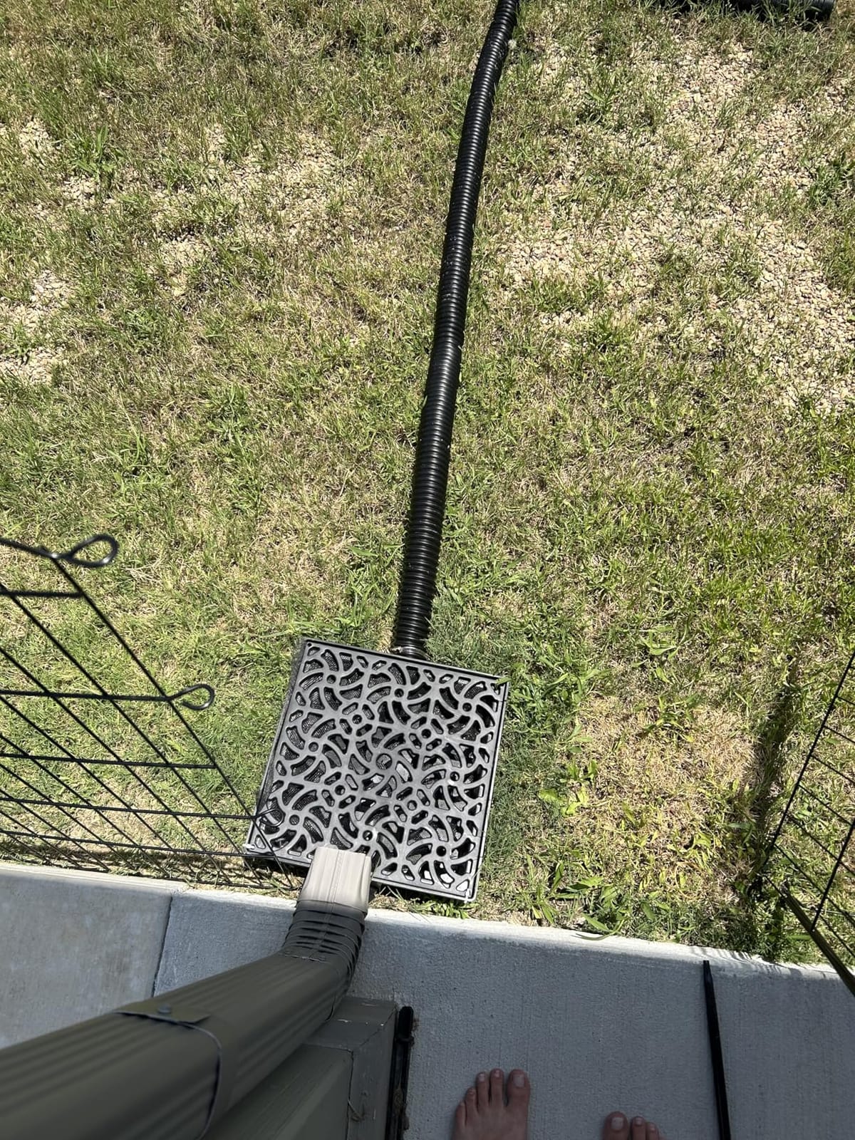 NAACOO Gutter Downspout Extensions, 12 x 12in Catch Basin customer photo 2