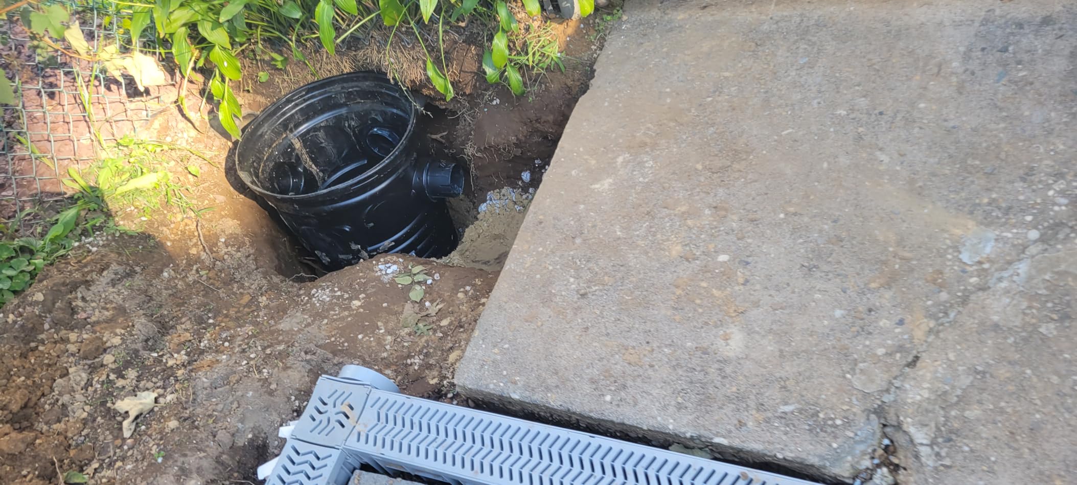 Source 1 Drainage Trench and Driveway Channel Drain with Concrete Grey Grate, 3-Pack customer photo 2
