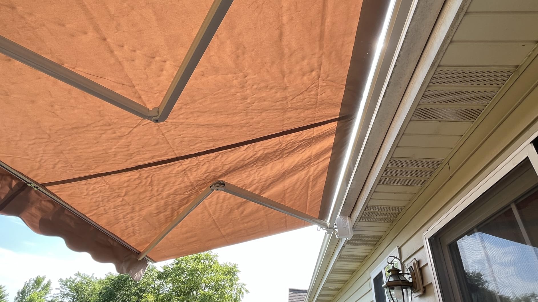 AECOJOY Retractable Awning, 13' x 10' Awnings for Outside, Beige customer photo 2