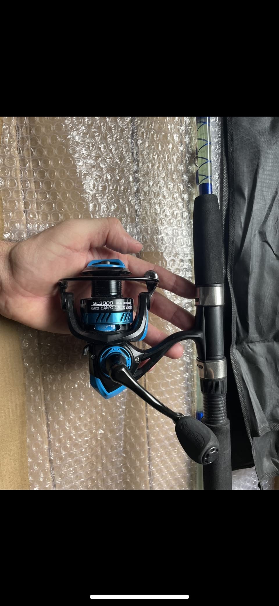 Sougayilang Catfish Fishing Rod and Reel Combo, 2-Piece Spinning Combo, Durable Graphite & Glass Blanks Fishing Pole for Crappie customer photo 1