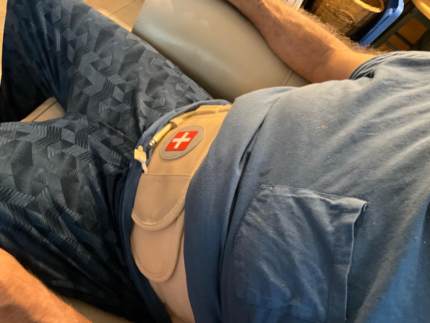 Decompression Back Belt, Inflatable Back Brace for Back Pain,Beige customer photo 1
