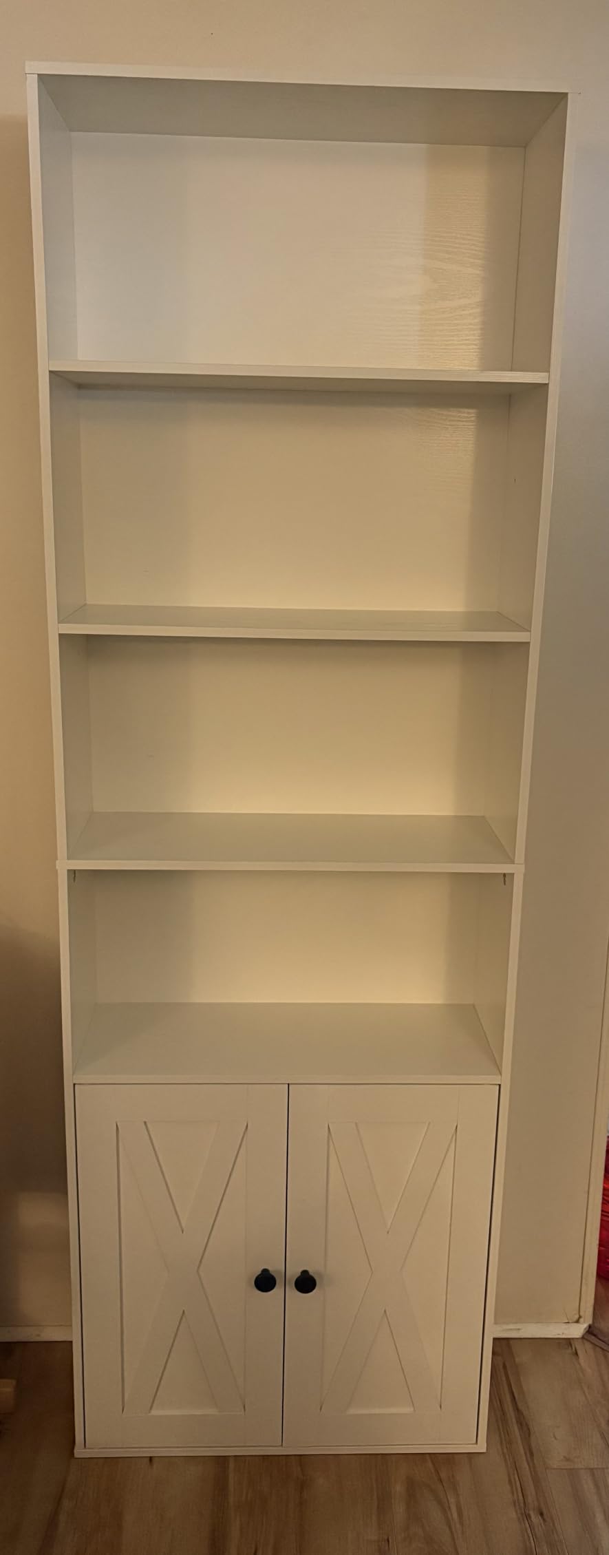 IRONCK Industrial Bookshelves and Bookcases with Doors Floor Standing 6 Shelf Display Storage Shelves 70 in Tall Bookcase for Home Office, Living Room customer photo 1