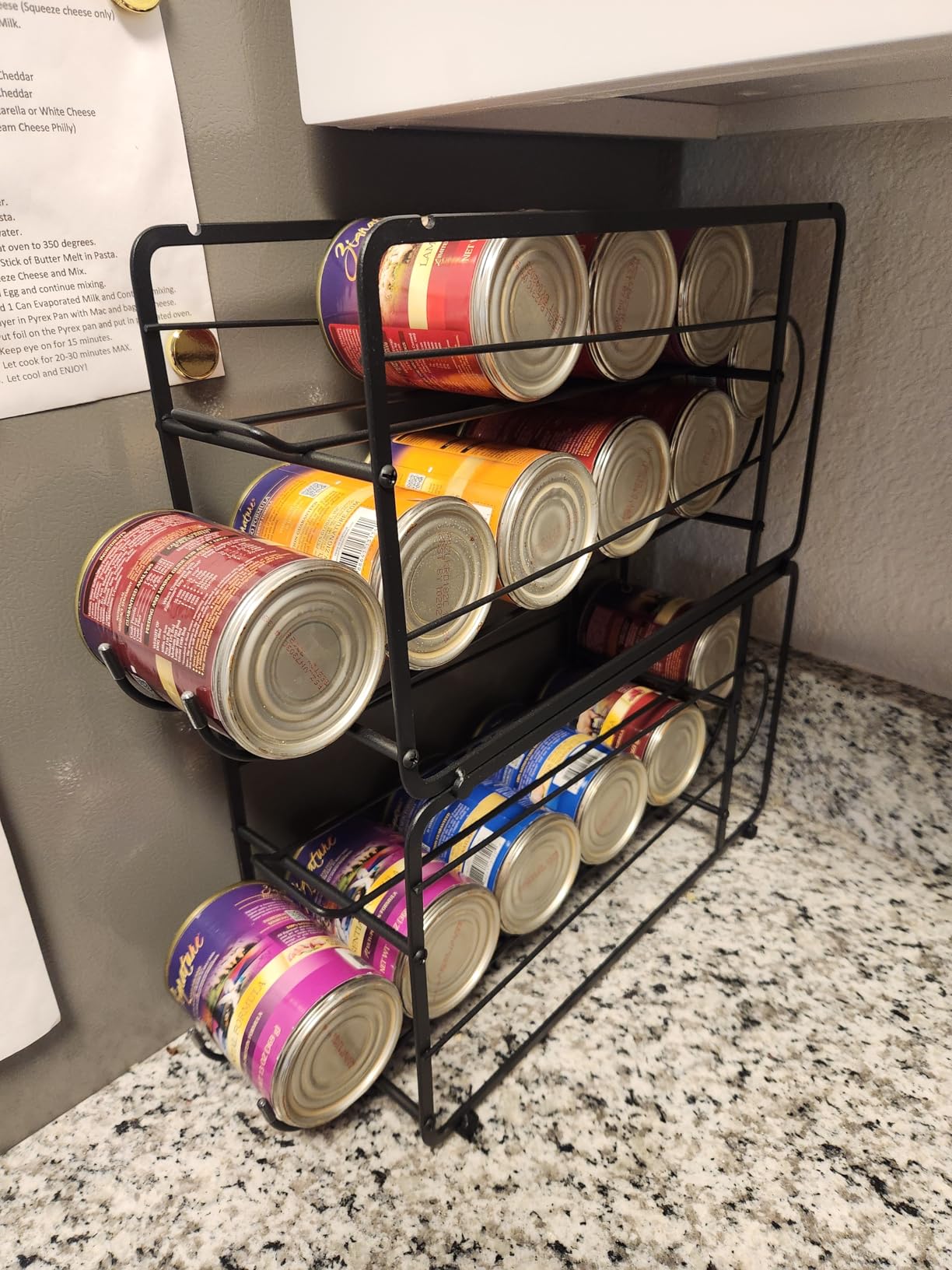 CANYAVE Soda Can Organizer Storage Rack, 2 Pack Stackable Beverage Soda Can Dispenser Organizer Holder for Refrigerator, Cabinet, Pantry (Black) customer photo 2