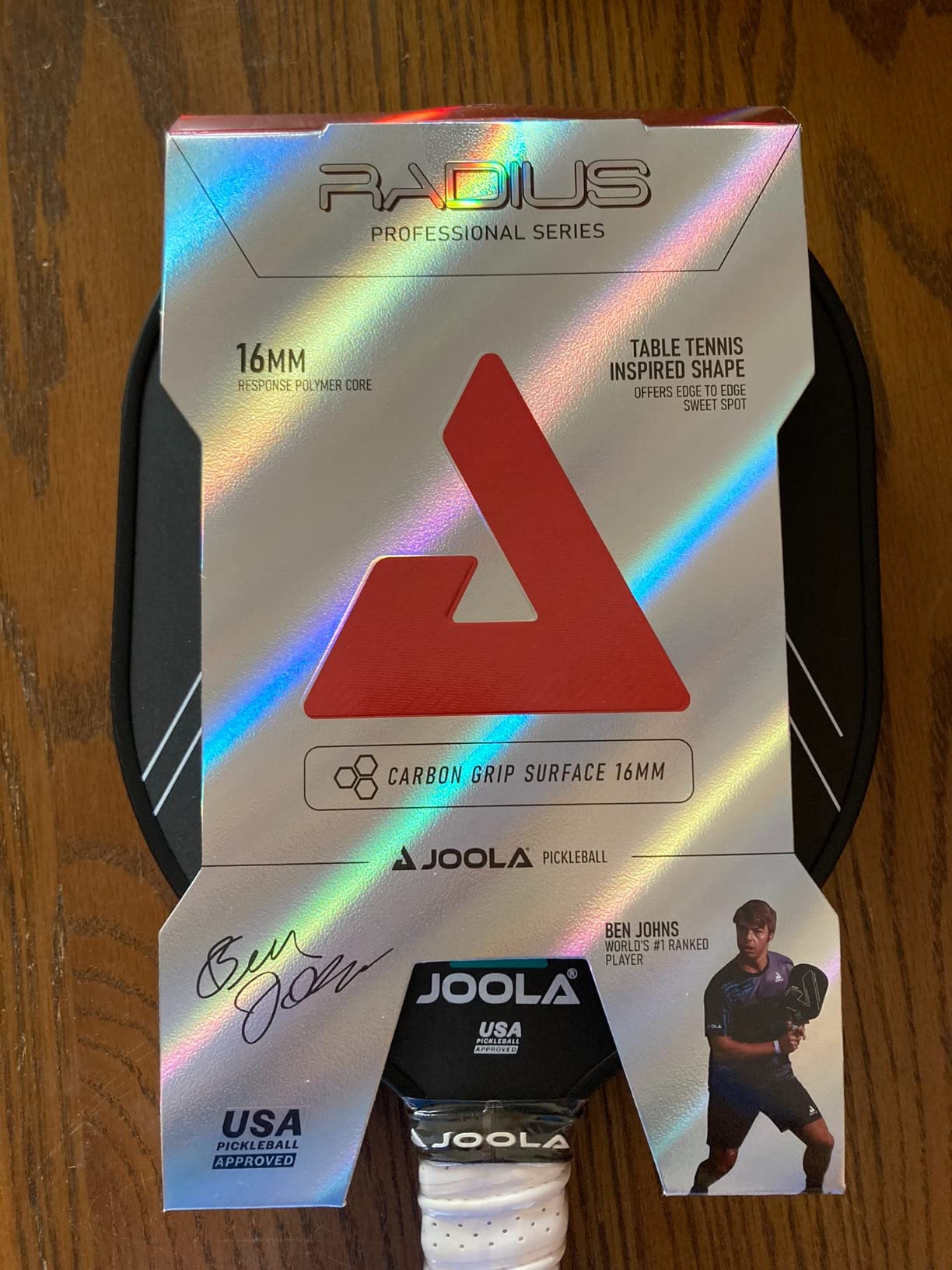 JOOLA Pickleball Paddles – Textured Carbon Grip Surface for Spin, Control & Power – Select Hyperion, Vision or Radius Shapes – Lightweight, Durable Rackets – Polypropylene Core – USAP Approved customer photo 2