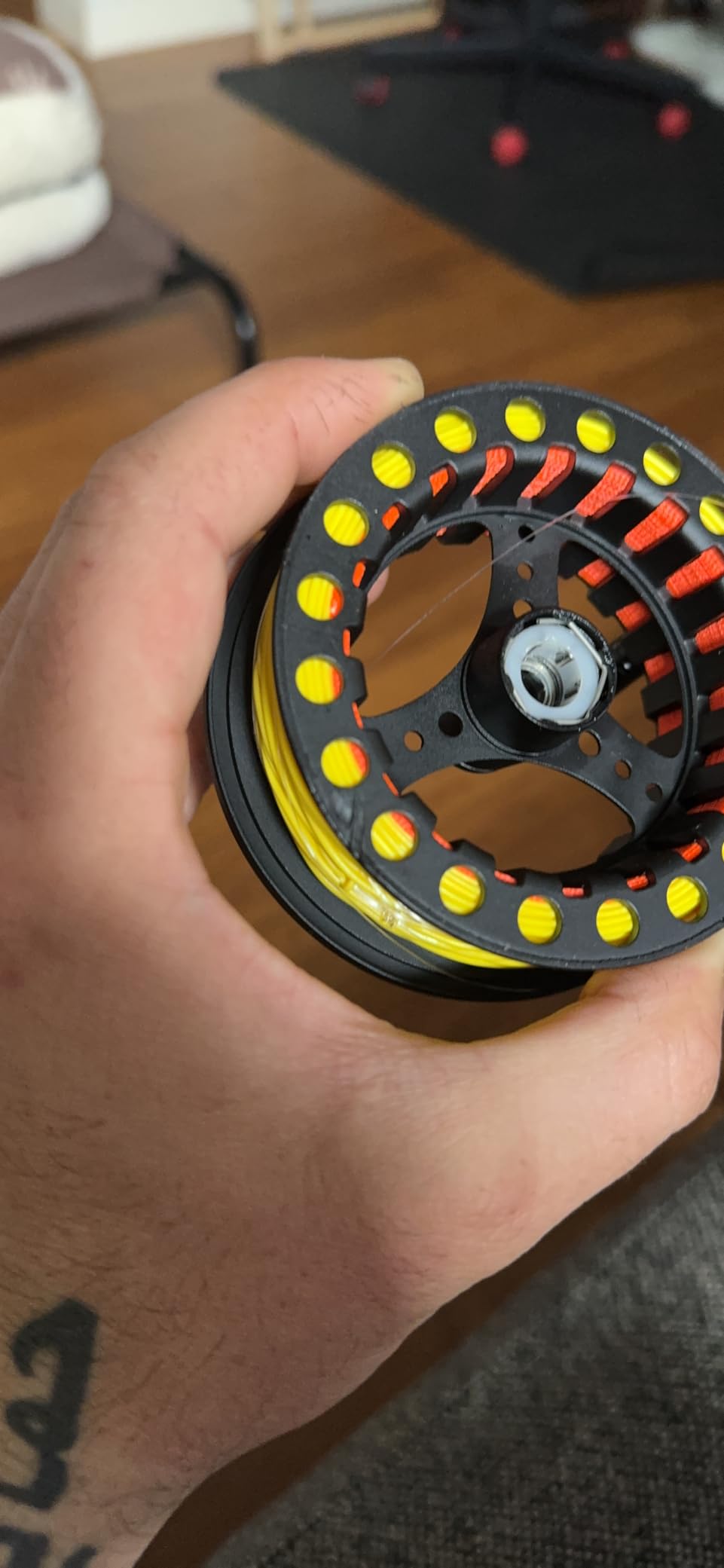 SF SF-001 Large Arbor Fly Fishing Reel with Aluminum Alloy Body 3/4wt 5/6wt 7/8wt Die Cast Pre-Loaded Fly Reel with Line Combo for Trout Bass Carp Pike Panfish customer photo 1