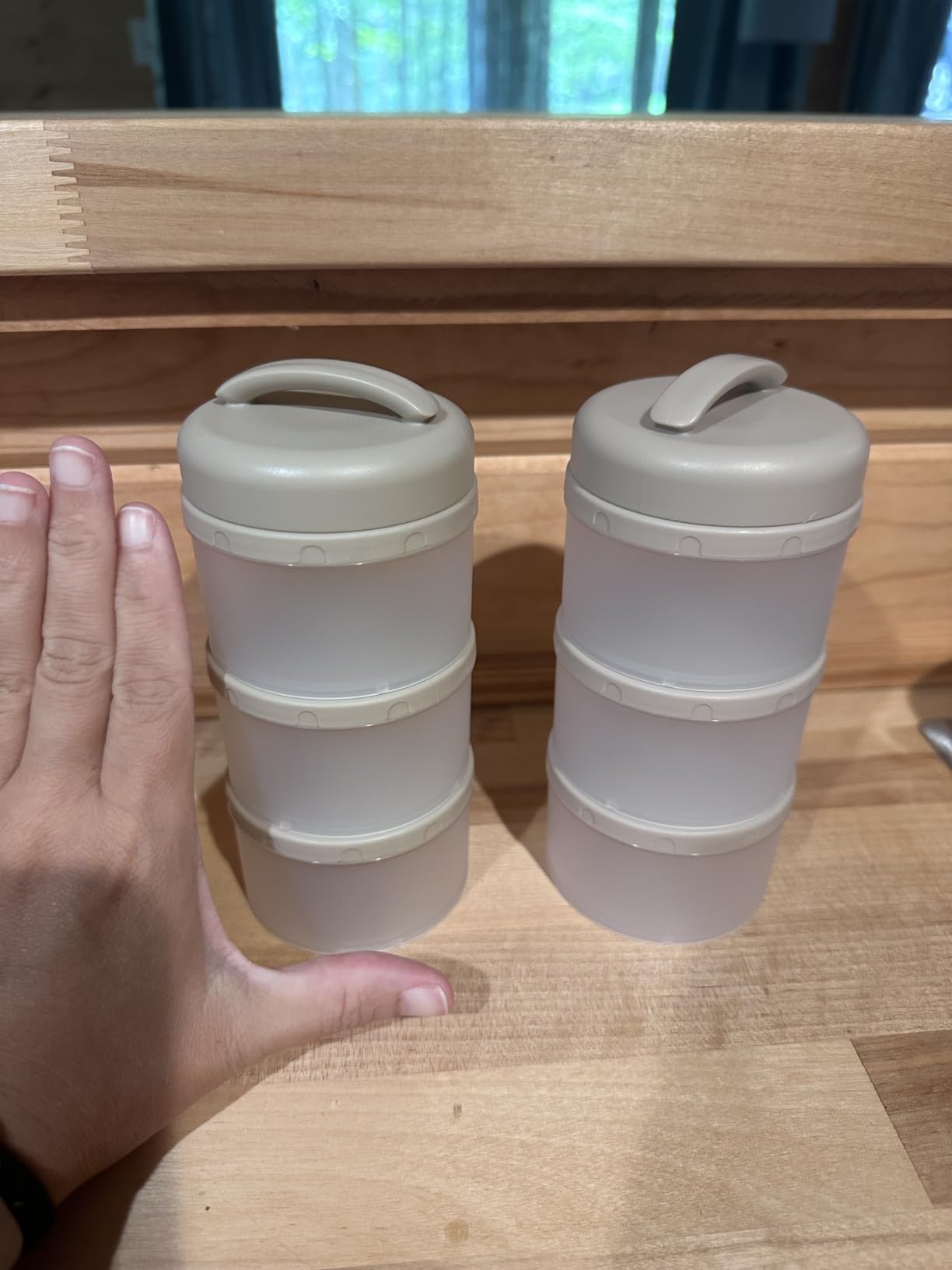 Termichy Stackable Formula Dispenser Portable: Milk Powder Container to go customer photo 1