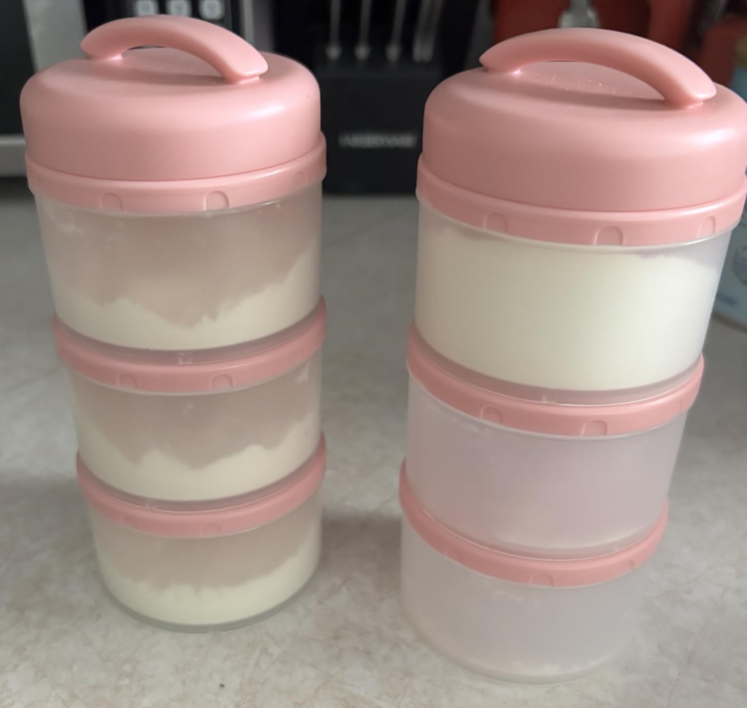Termichy Stackable Formula Dispenser Portable: Milk Powder Container to go customer photo 2