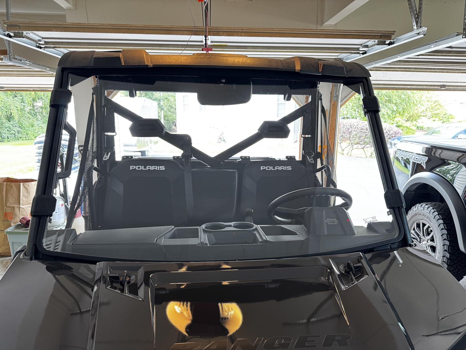 StarknightMT Full Front Windshield Compatible with Polaris Ranger XP 1000/Crew 2017-2026 Ranger 1000/Crew 2020-2026 Ranger XP 900/Crew Hard Coated Clear Window PC Scratch Resistant Tool-Free Install customer photo 1