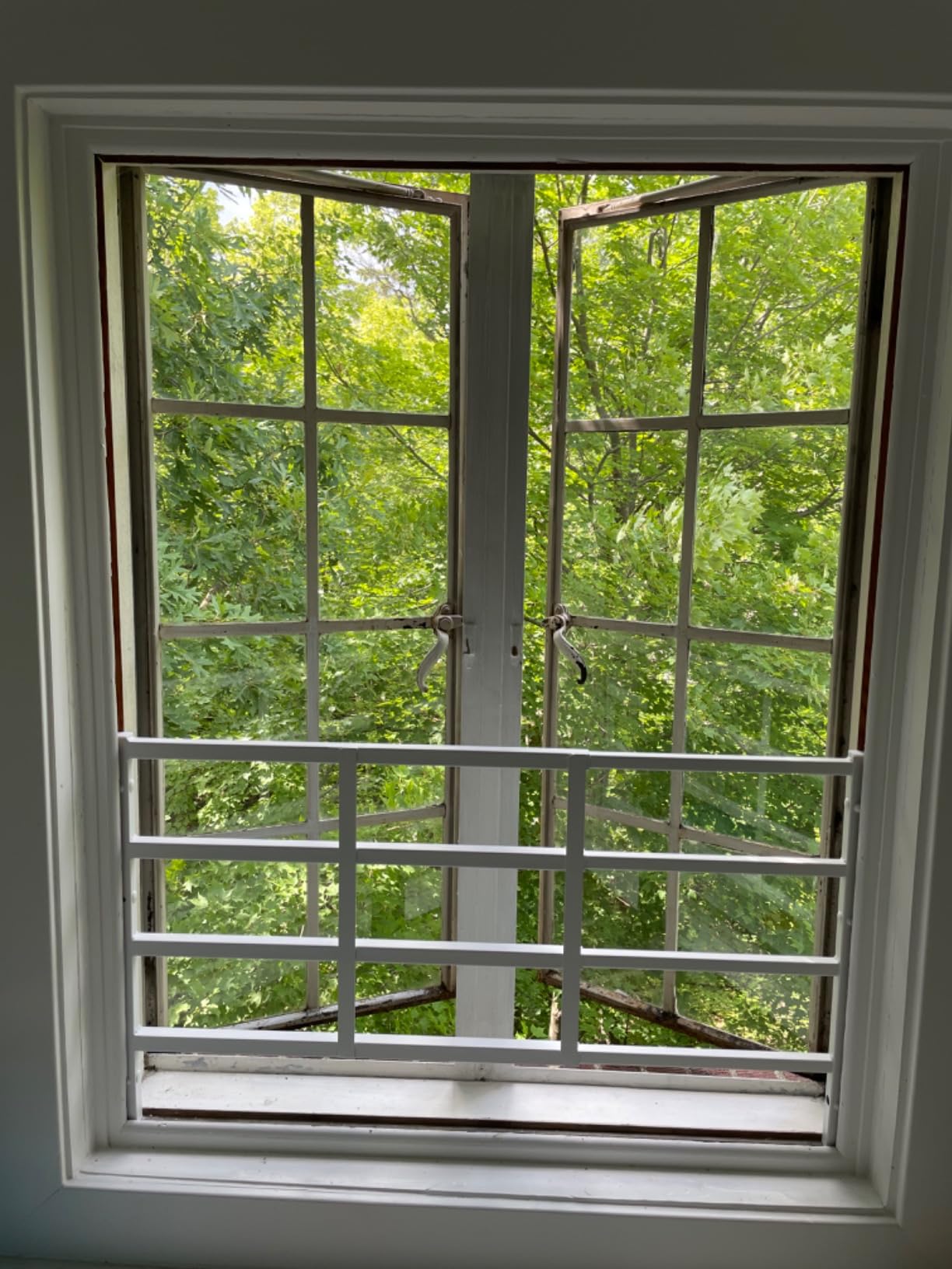 Fixed Window Safety Guard 19”x 38” Adjustable Width Prevents Accidental Falls, Non-Egress, Tamper Resistant Screws Included, White, Single Pack customer photo 1