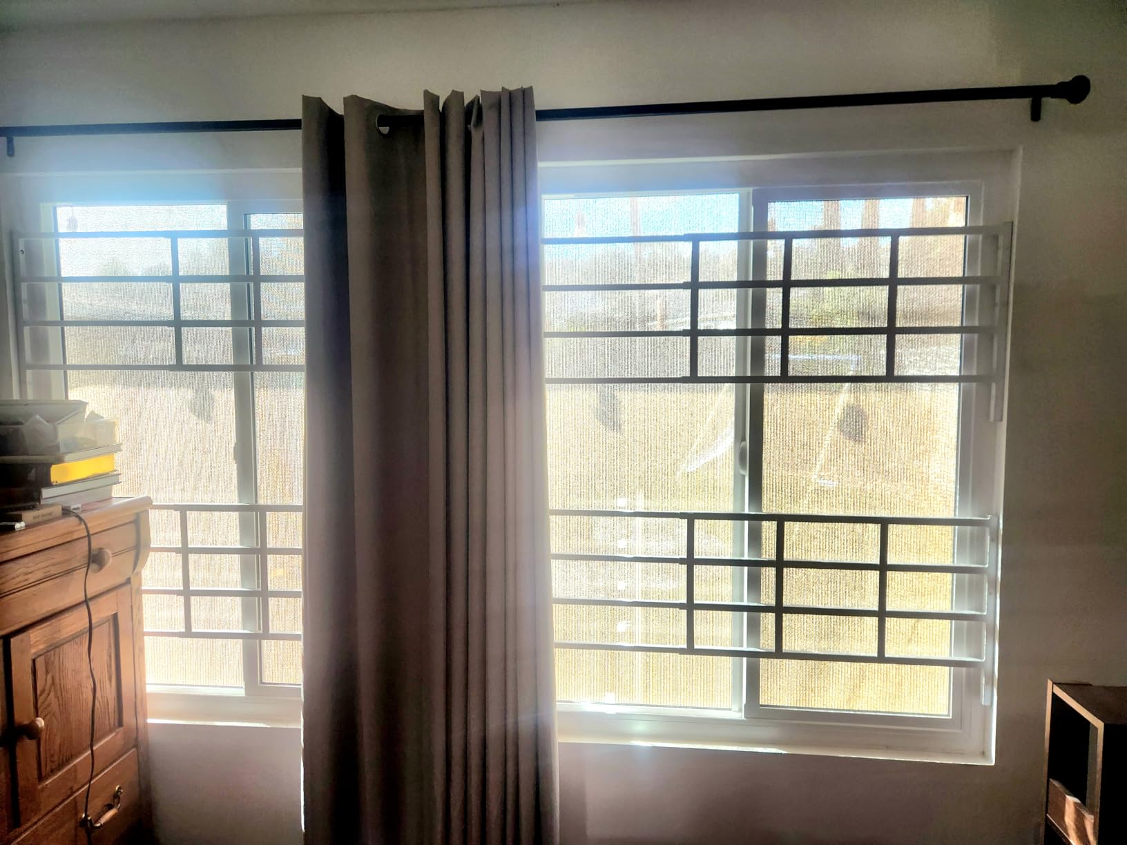 Fixed Window Safety Guard 19”x 38” Adjustable Width Prevents Accidental Falls, Non-Egress, Tamper Resistant Screws Included, White, Single Pack customer photo 2