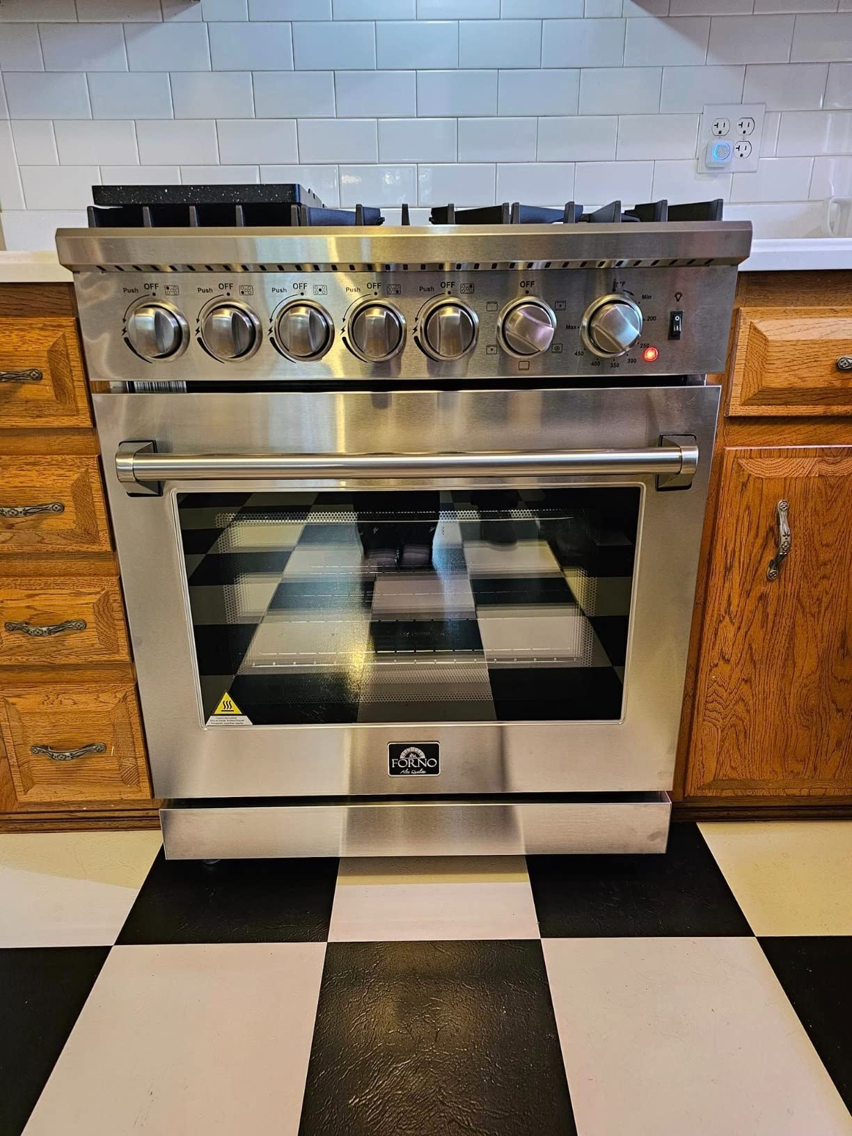 Lazio 30-Inch Dual Fuel Range, 5 Burners, 4.32 cu.ft. True Convection Oven with Air Fryer & Griddle customer photo 2