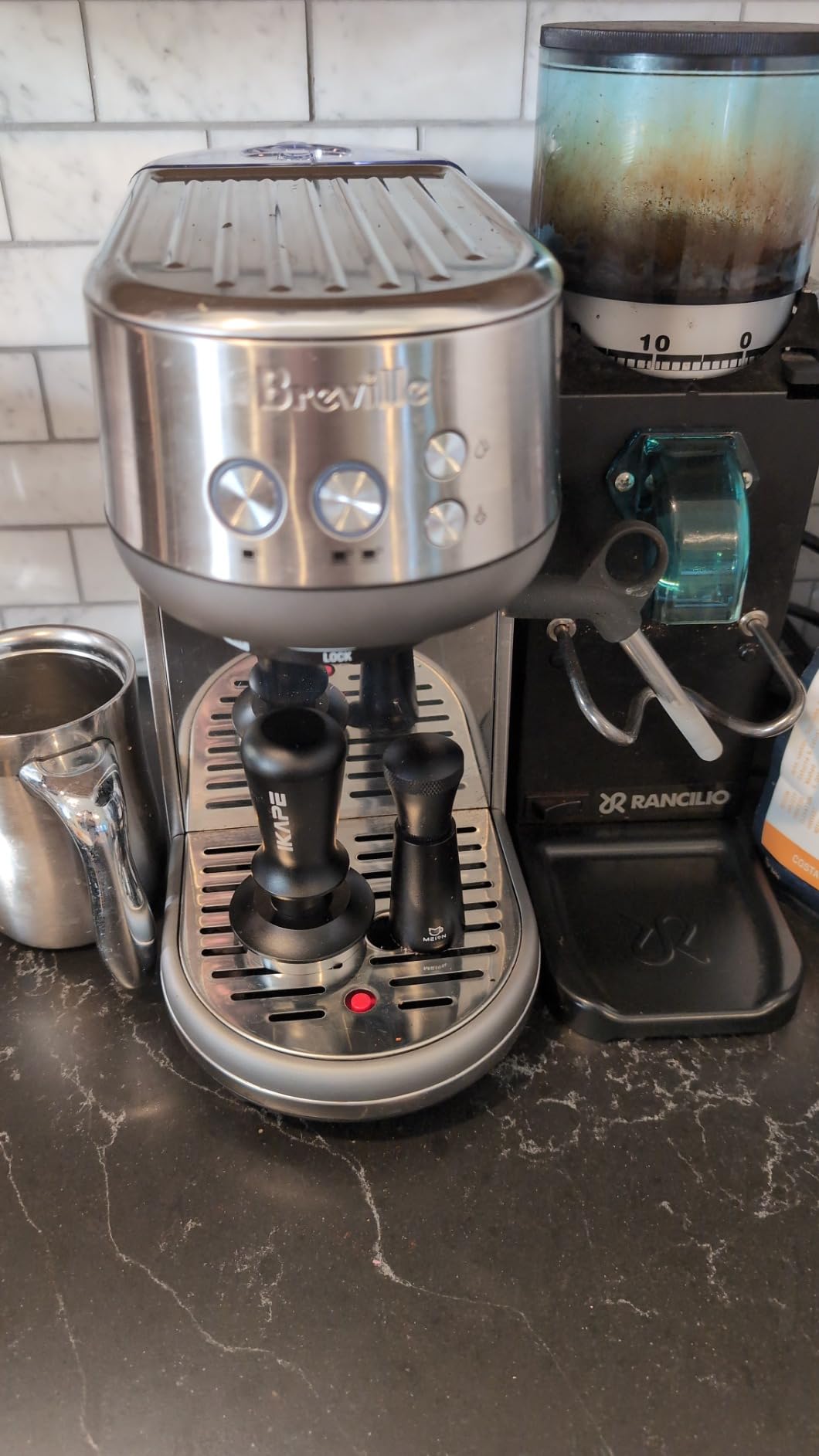IKAPE 53.3mm Espresso Tamper, Premium Barista Coffee Tamper with Calibrated Spring Loaded, Threaded Stainless Steel Base Tamper Fits for Breville Series 54mm Portafilter Basket customer photo 2