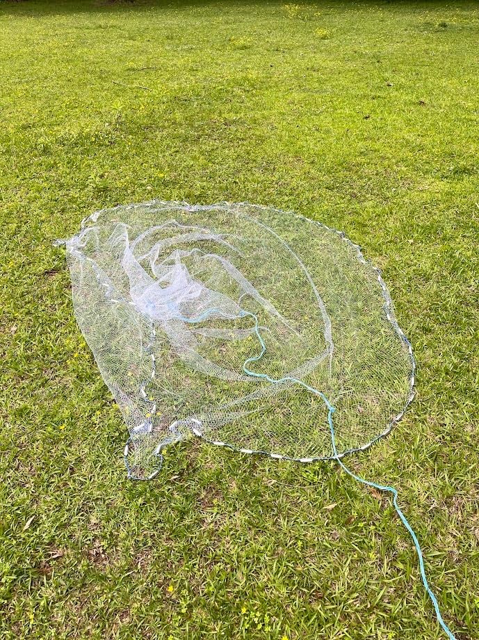 Drasry Saltwater American Fishing Cast Net 3/8inch Mesh Size for Bait Shrimp Trap Fish Heavy Duty Sinkers Throw Net 3FT/4FT/5FT/6FT/7FT/8FT/9FT/10FT Radius customer photo 2