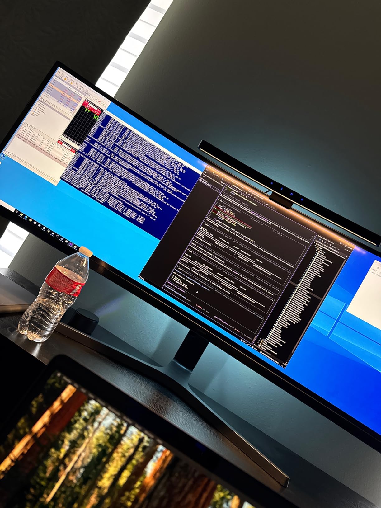 ONWAY Curved Monitor Light Bar with Wireless Remote,Monitor Auto-Dimming and Camera Base,Applicable to All Screens. No Screen Glare,for Home Office customer photo 1