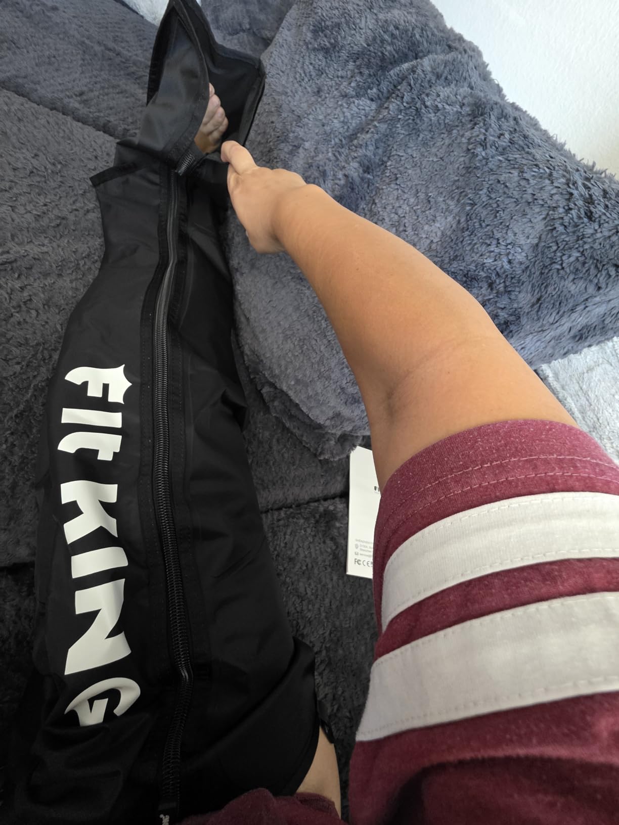 FIT KING Air Compression Recovery System, Full Leg Massager Boots (Large) customer photo 2