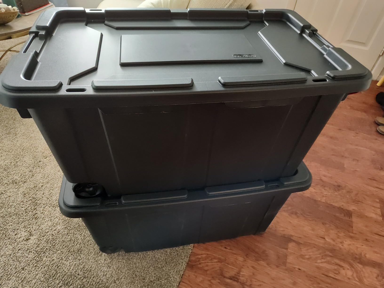 Sterilite Industrial Storage Tote w/Wheels for Garage, 40 Gallon, 4-Pack customer photo 1