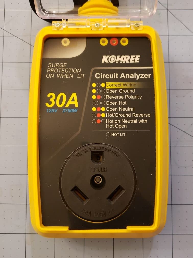 Kohree RV Surge Protector 30 Amp, Power Surge Voltage Protection 12000J | RV Adapter Plug, Waterproof Cover, LED Circuit Analyzer, RV Camping Accessories for Camper Travel Trailers customer photo 2