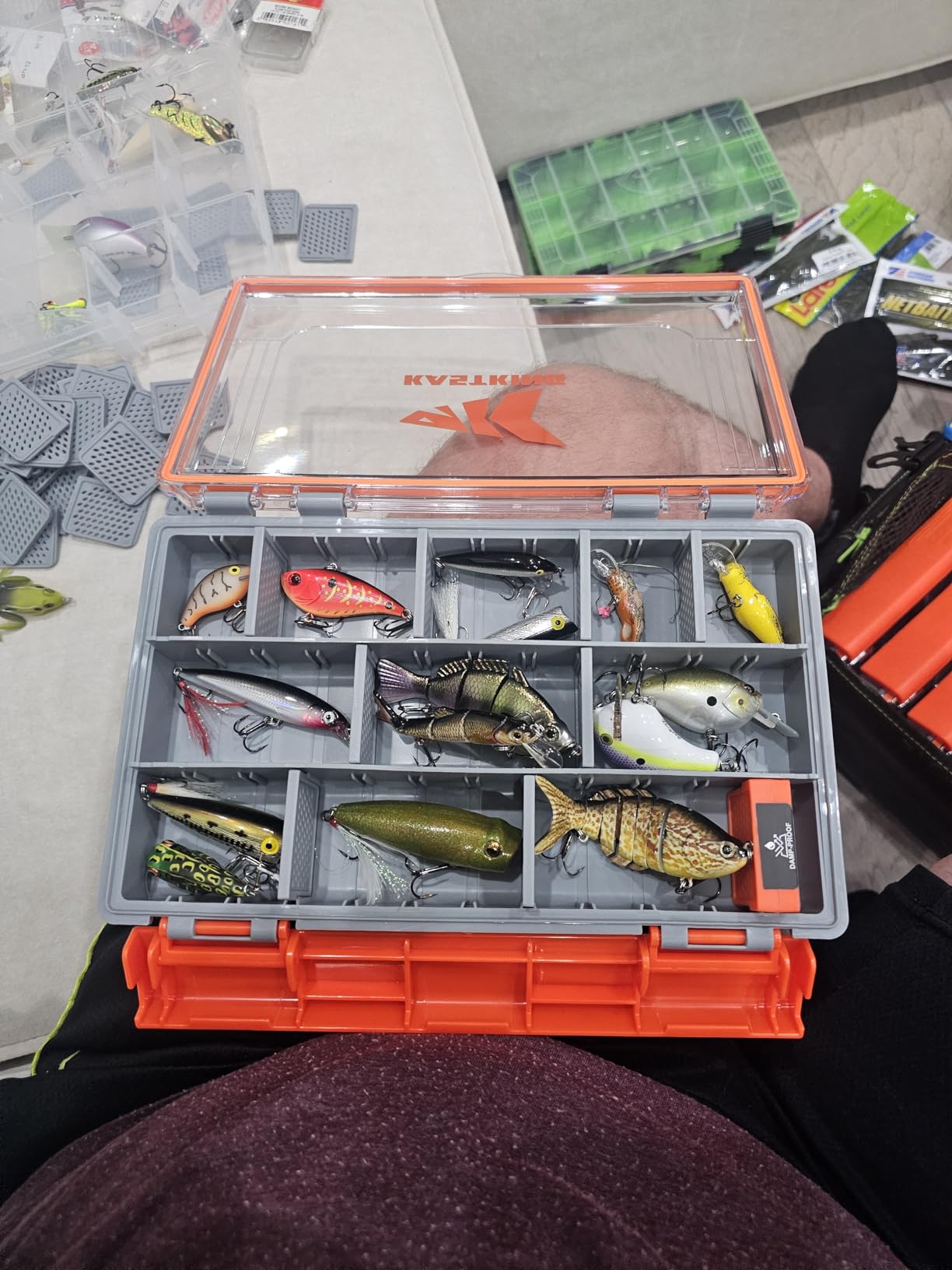 KastKing HyperSeal Waterproof Tackle Box, 3600 Tackle Trays customer photo 2