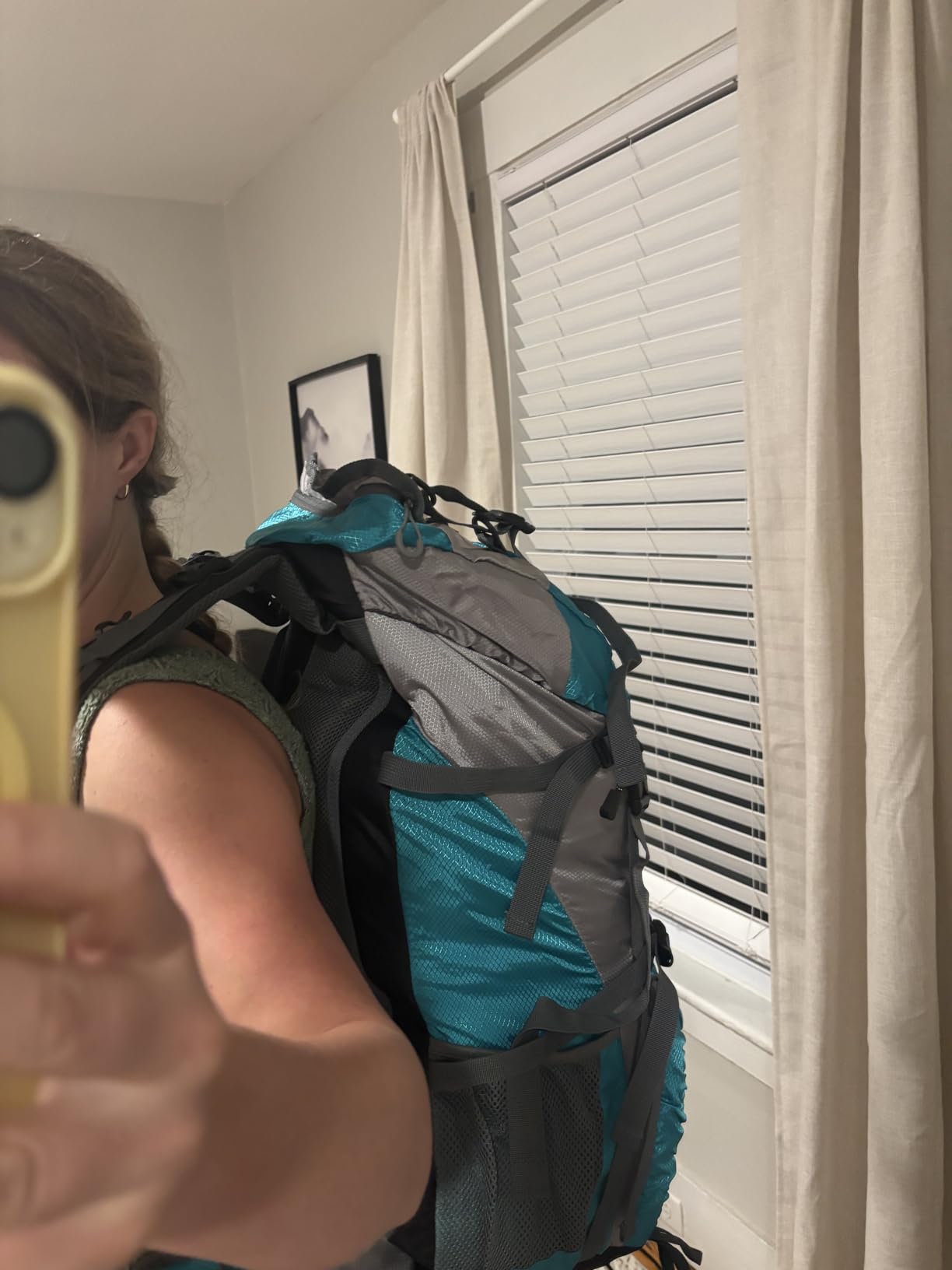 King'sGuard 70L Hiking Backpack with Rain Cover Lightweight Waterproof Travel Camping Backpack Large Backpacking Pack customer photo 2