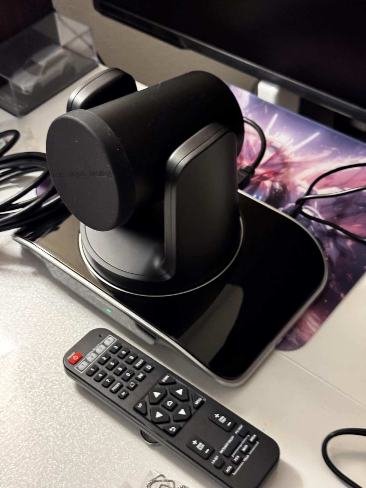 TONGVEO 4K Conference Room Camera System with Gesture Control, AI Auto-Tracking PTZ Camera 5X Digital Zoom with Speakerphone Set 120° Wide-Angle USB3.0 for Remote Meetings Zoom Teams OBS and More customer photo 1