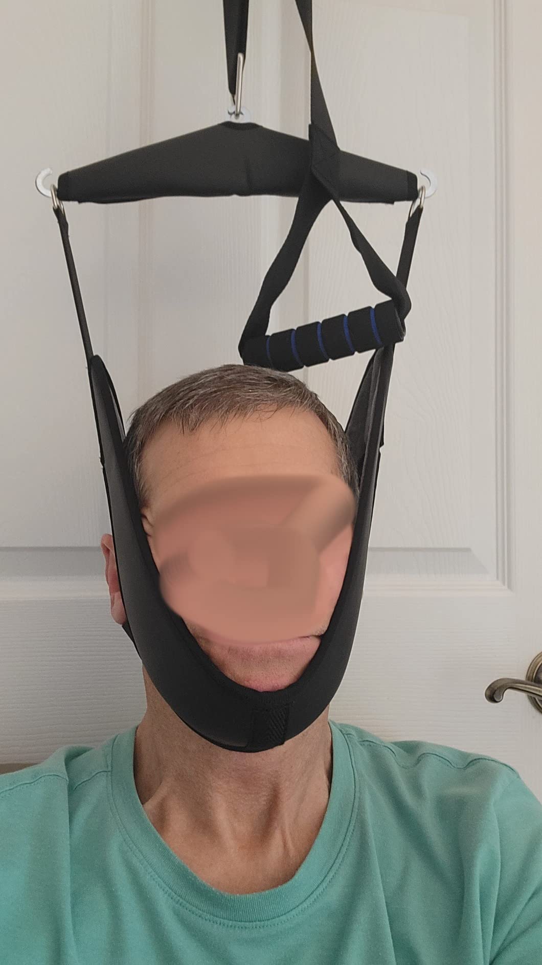 Cervical Neck Traction Device Over-The-Door,Portable Neck Stretcher,Effective Home Physical Therapy for Neck Pain Relief customer photo 1