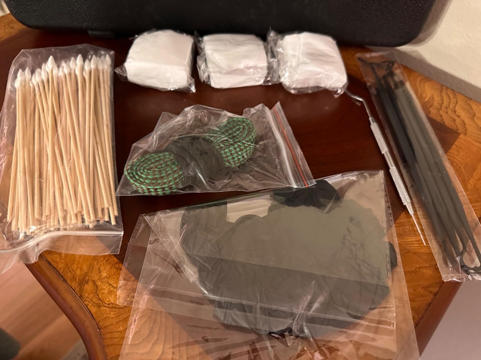 Universal Gun Cleaning Kit for All Guns - Portable Gun Cleaning Kits for Handguns and Rifles, Shotgun, Airsoft - Incl. Stainless Steel Rods, Brass Jags, Gun Cleaning Patches, Cleaning Swabs customer photo 1