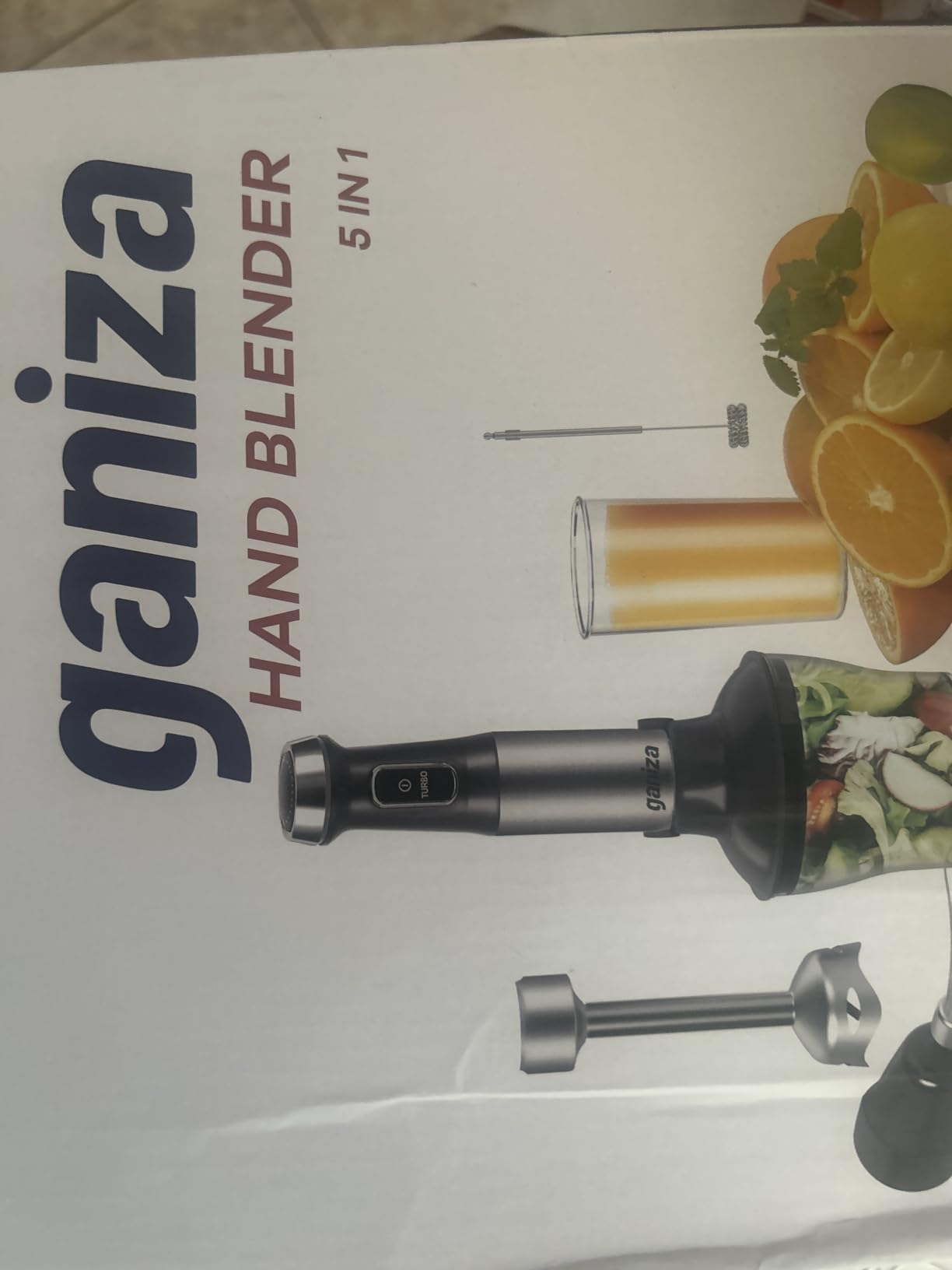 Ganiza Immersion Blender 5 in 1 Hand Blender Max 1000W Heavy Duty Motor customer photo 2