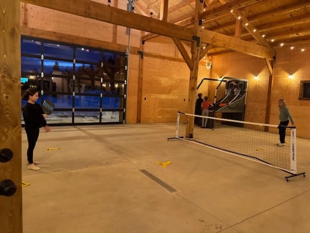 Fostoy Portable Pickleball Net Set with Wheels, 22 FT & Half Court 11 FT | Pickle Ball Net System, Steady Metal Frame with Carry Bag for Backyards, Driveways, and Garages customer photo 2