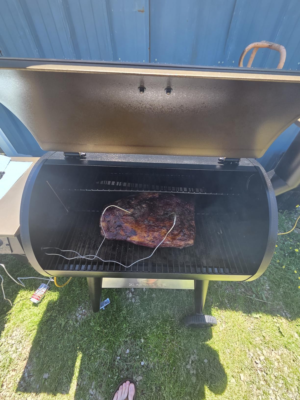 Z GRILLS 2026 200A Table Top Wood Pellet Grill, Pellet Smoker with PID V3.0 Controller, Meat Probes, 202 sq.in Cooking Area, Fit for RVs, Road Trips & Apartments customer photo 1
