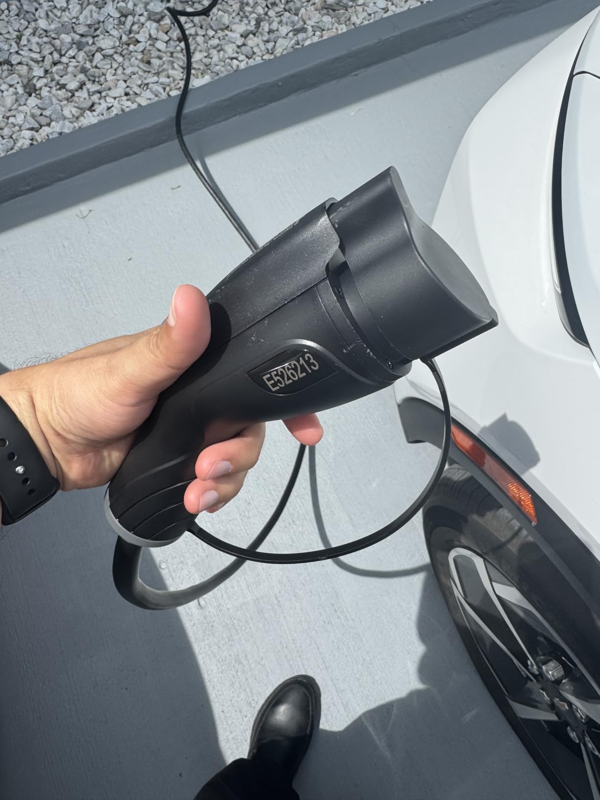 AIMILER Level 2 Tesla Charger(WiFi APP), 32A, 25ft Cable ETL Certified, 220V-240V NEMA 14-50P Plug EVSE w/Nacs Connector, Portable/Home Electric Car(EV) Charger for Tesla Model X/Y/3/S or Nacs EVs customer photo 1
