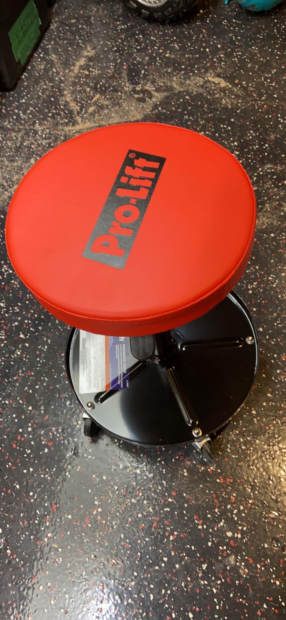 Pro-LifT PL9300H Pneumatic Chair, Black/Orange customer photo 2
