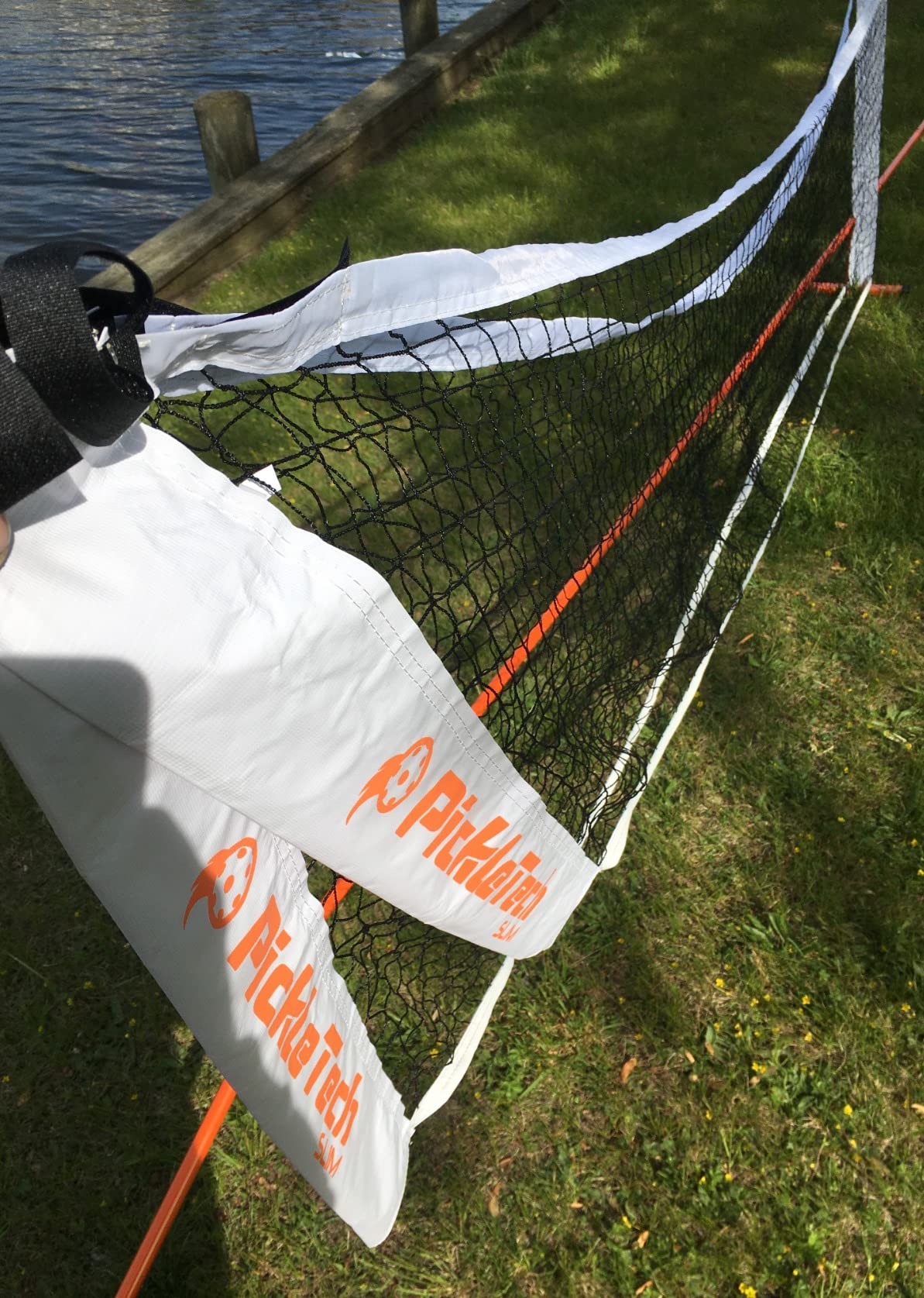 PICKLETECH 4.0 Slim Version Portable Pickleball Nets Outdoor Game 22 FT Pickleball Net-USAPA Regulation Size-Pickle Ball Net System with Carrying Bag for Driveway customer photo 2