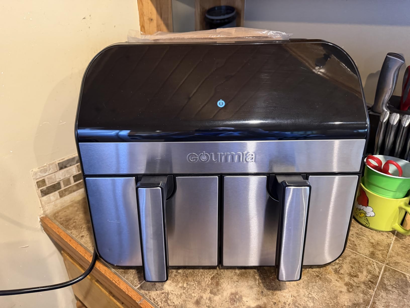 Gourmia Air Fryer - 10 Qt Dual Basket Capacity, Stainless Steel customer photo 1