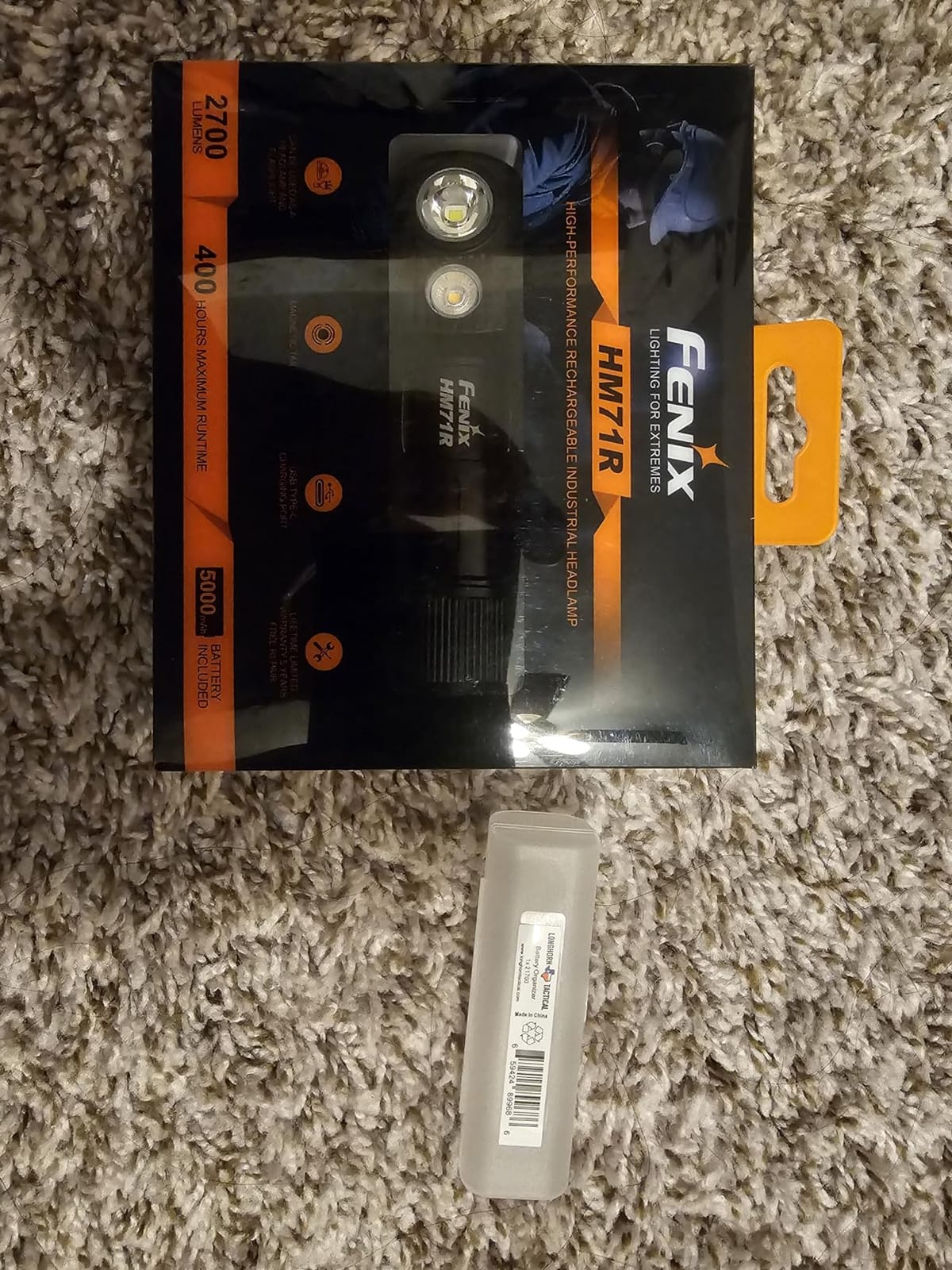 Fenix HM71R Headlamp, 2700 Lumen Super Bright USB-C Rechargeable Spot Light Flood Light L-Shape 90 Degree Right Angle Flashlight Industrial Grade with LumenTac Organizer customer photo 1