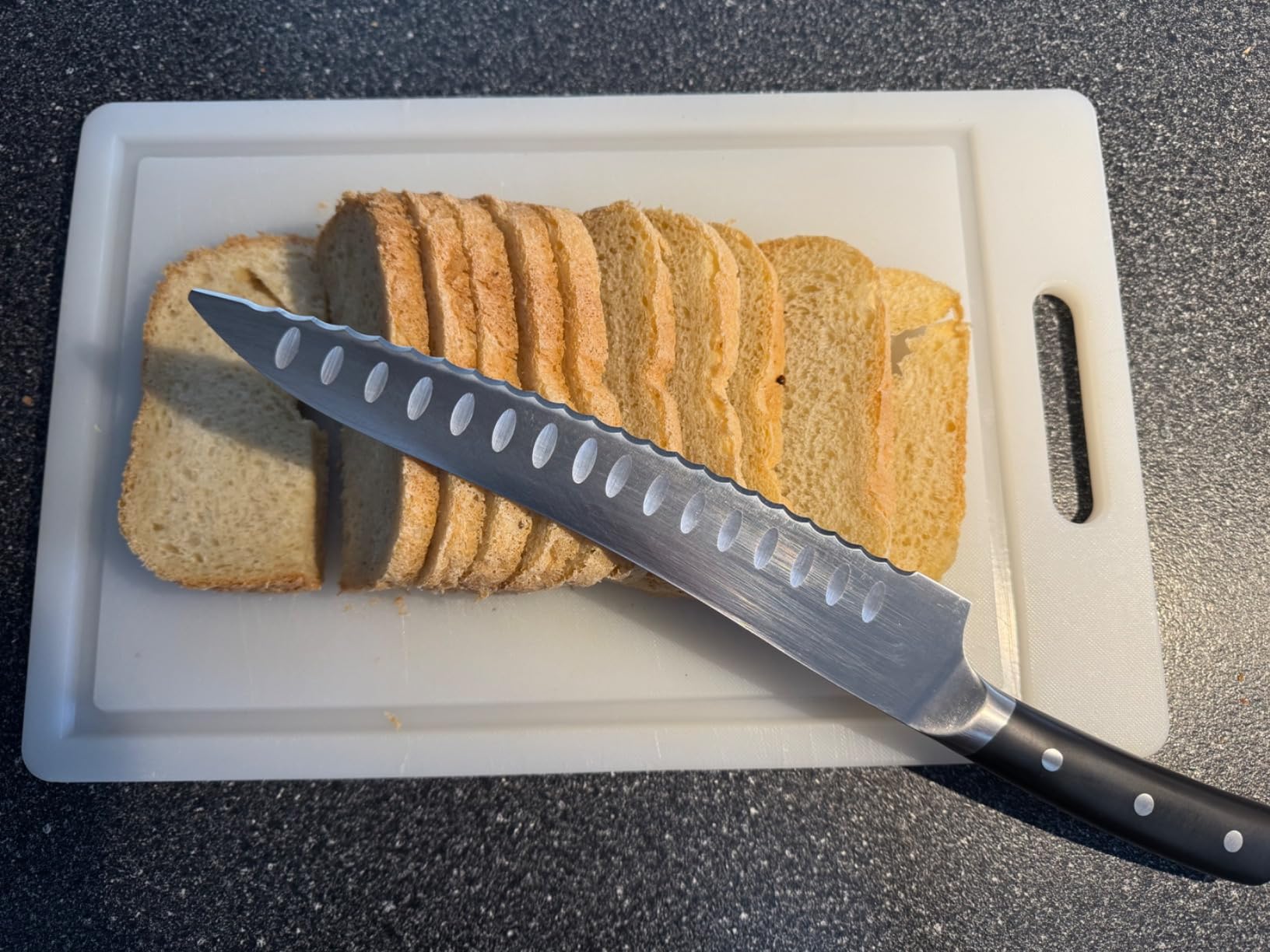 Piklohas Resharpenable Bread Knife for Homemade Bread, 10 Inch customer photo 2