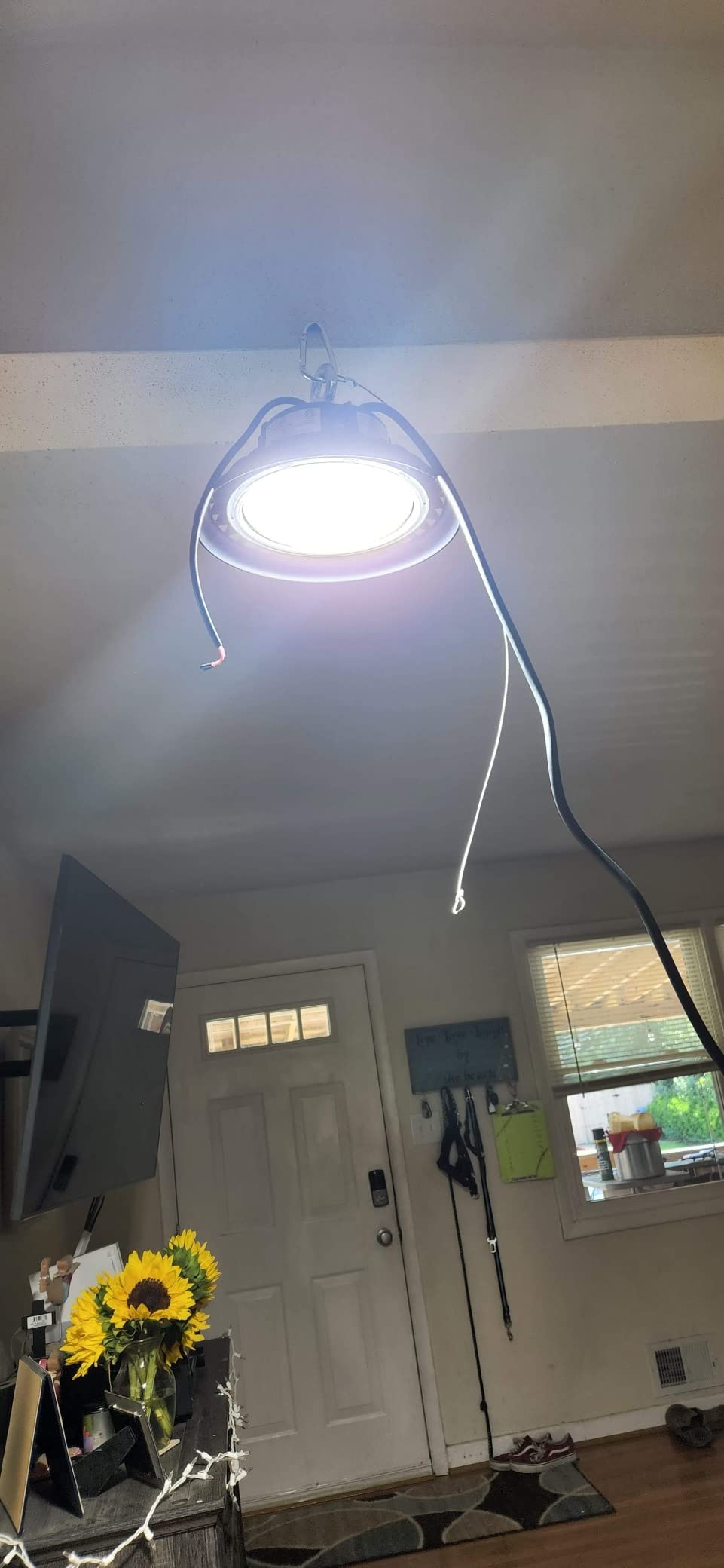 LED High Bay Light Super Bright Dimmable AC100-277V 240W 36000LM 5000K DLC/ETL Listed Lights 6ft with US Plug High Bay LED Light Warehouse Shop Barn Garage (4 Pack) customer photo 1