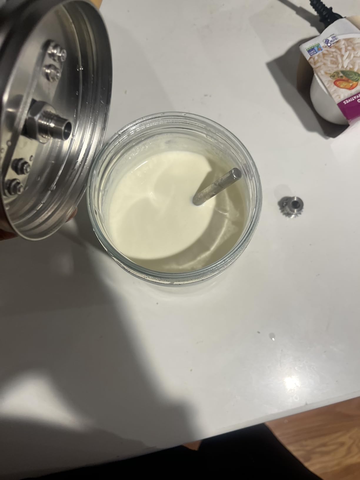 Butter Churner Hand Crank Mason Jar Homemade Butter Churn Kit Machine | Complete Dazey Kit with Cheese Cloth, Shaping Paddles, and Recipe Book, Manual Turner & Mixer with Upgraded Bevel Gears customer photo 1