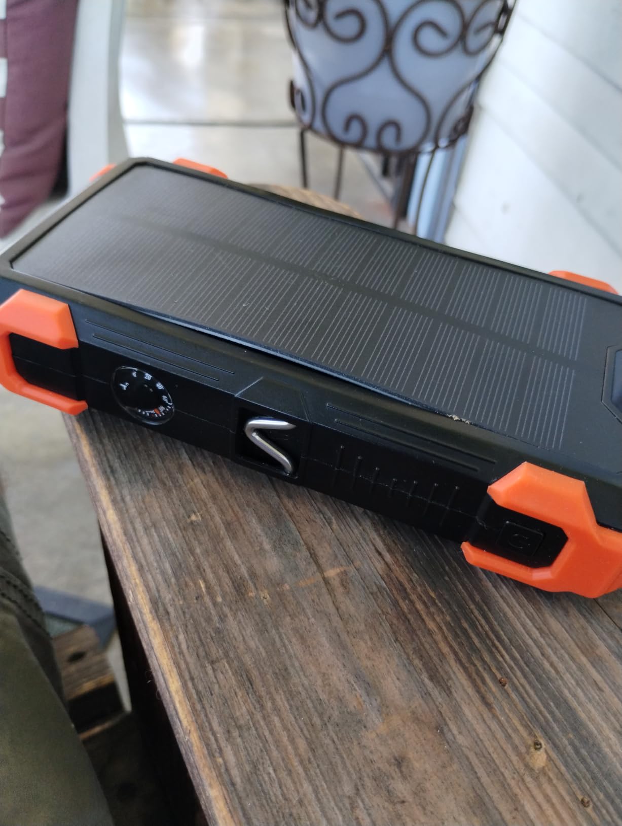 GOODaaa Solar Power Bank 24000mAh, Portable Charger with 4 Built-in Cables customer photo 2