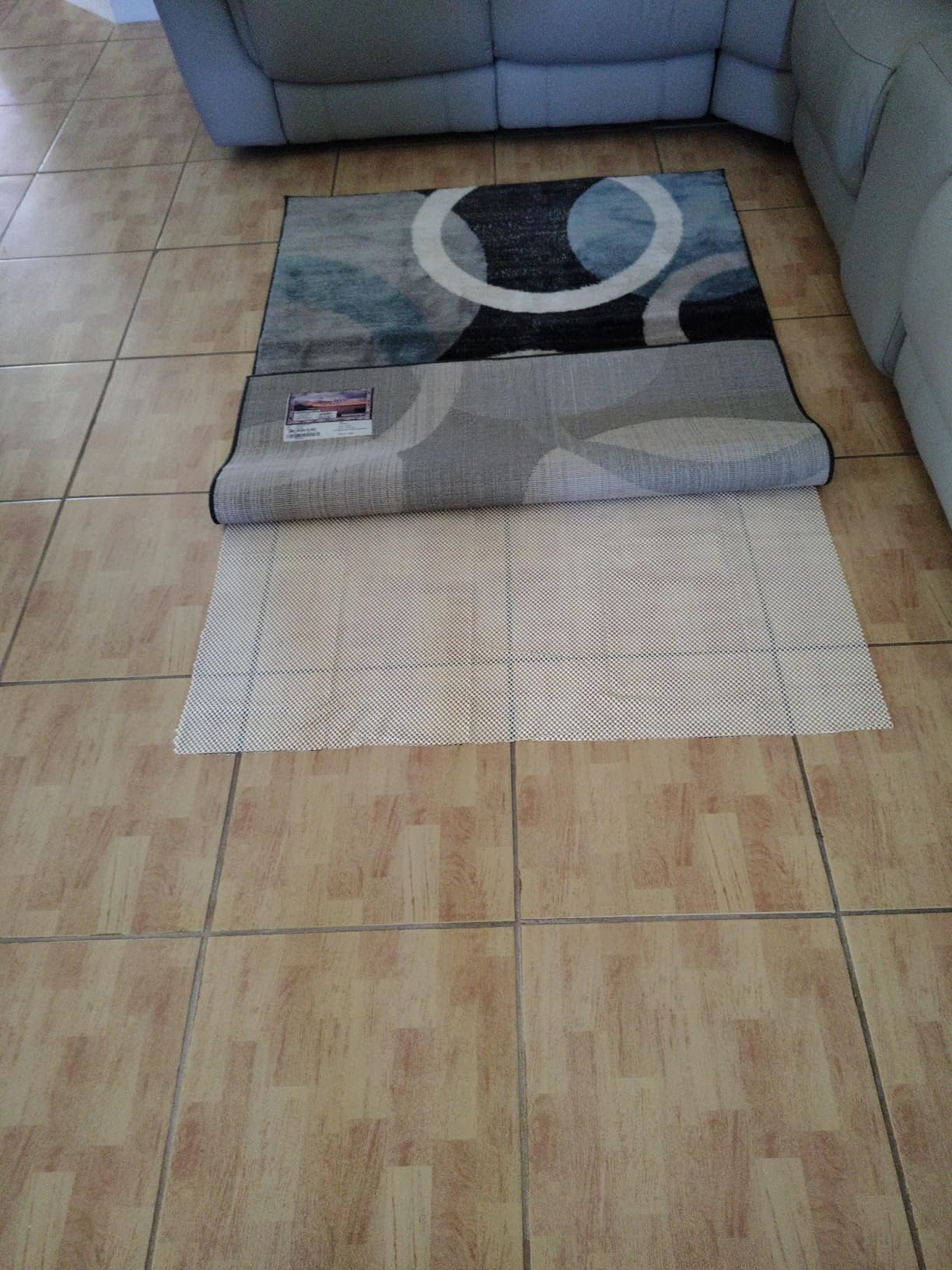 BALEINE Non Slip Rug Pad Rug Gripper for Hardwood Floors, Extra Thick Non Slip Mat Under Carpet (8'x10') customer photo 1