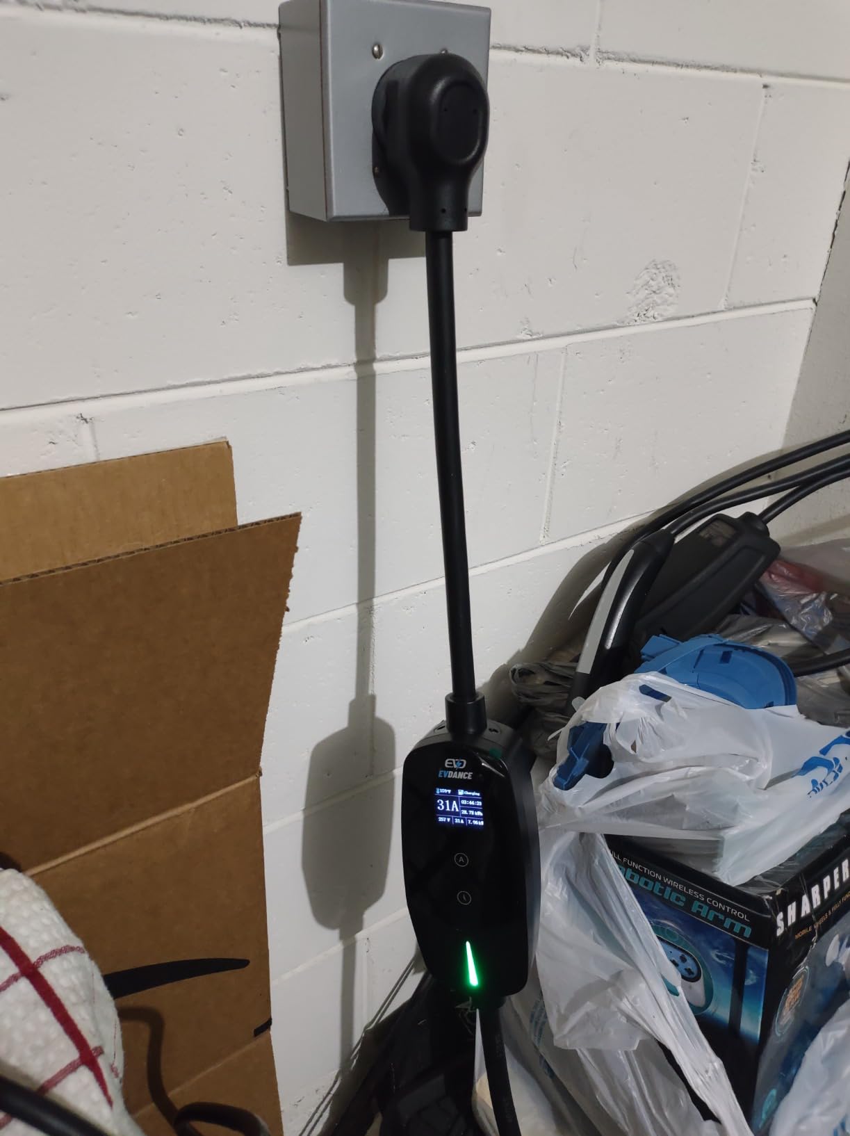 EVDANCE Level 2 EV Charger (32Amp, 240V, NEMA 14-50P), 7.68kW Fast Portable & Home Electric Car Charger with 25ft Cable, Adjustable Current/Delay Chargin for J1772 EVs customer photo 1