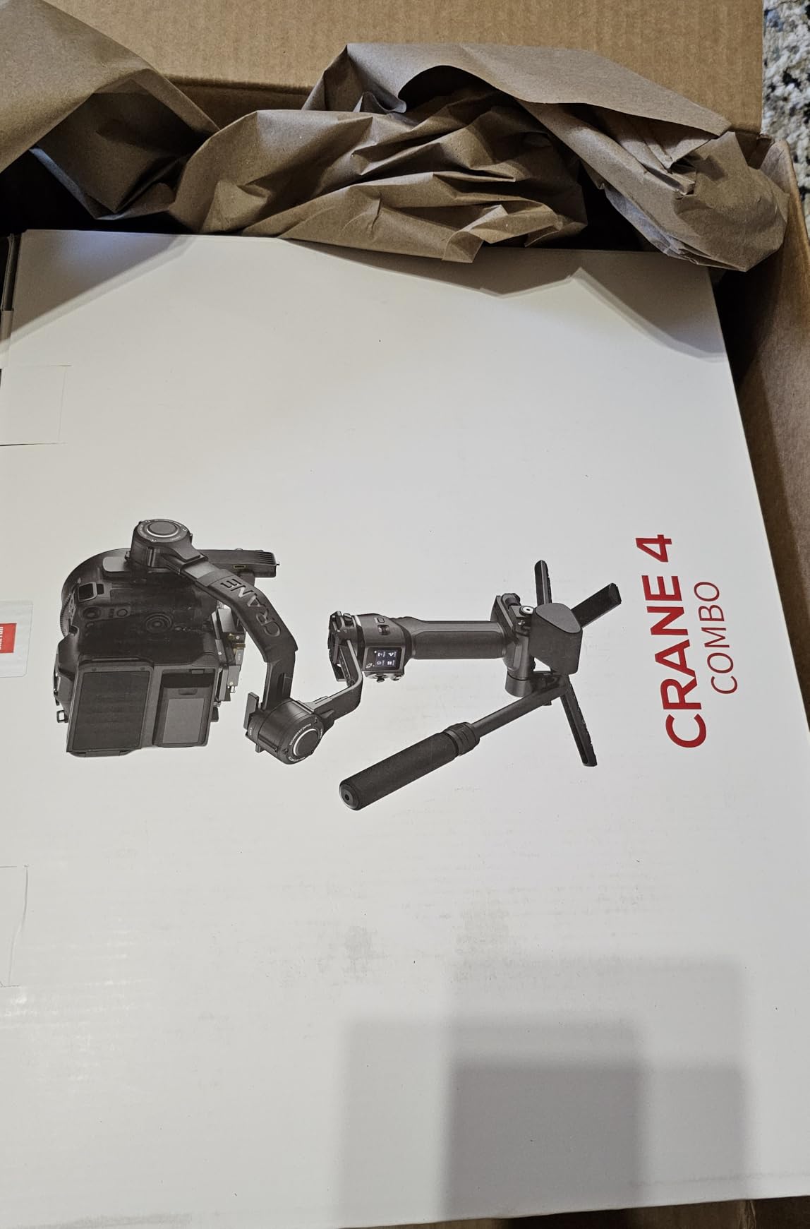 ZHIYUN Crane 4, 3-Axis Gimbal Stabilizer for DSLR and Mirrorless Camera, Nikon Sony Panasonic Canon Fujifilm BMPCC 6K, Fill Light, PD Fast Charge customer photo 1