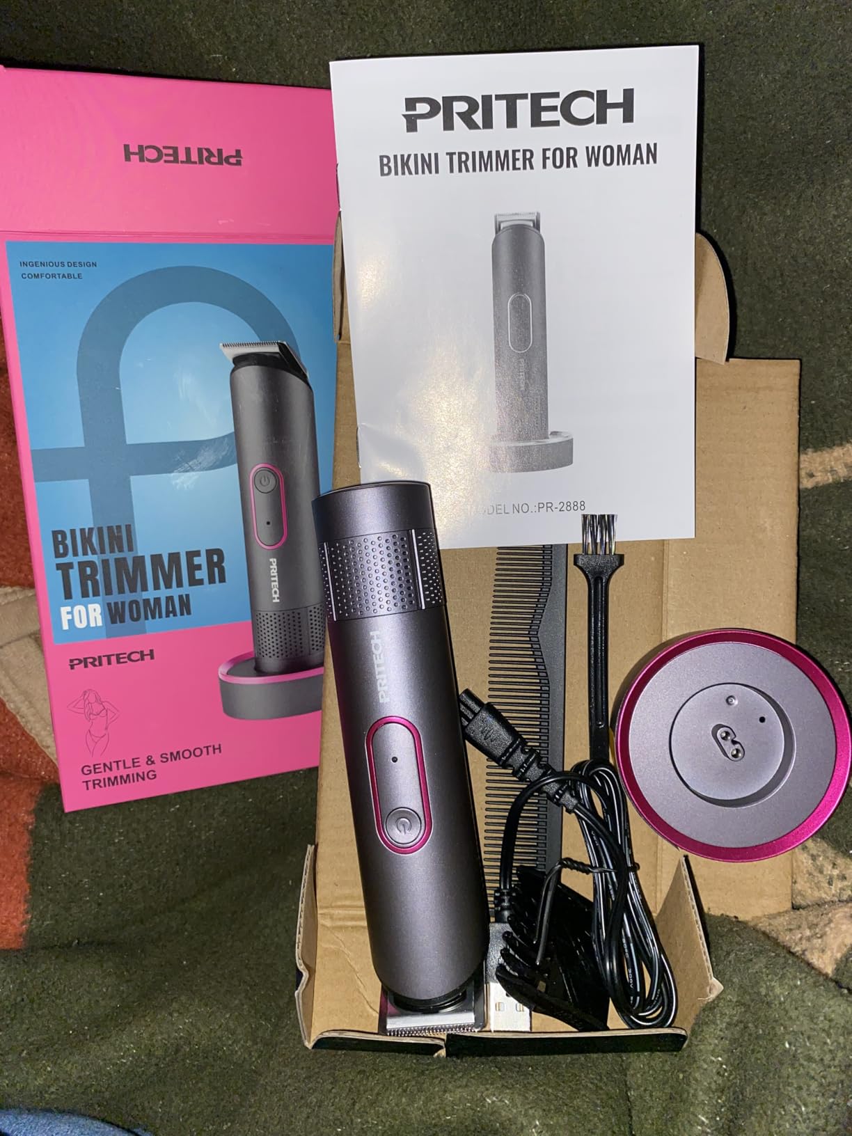 Manscape Body Hair Trimmer for Men, Waterproof Nick-Free Pubic Hair Trimmer customer photo 1