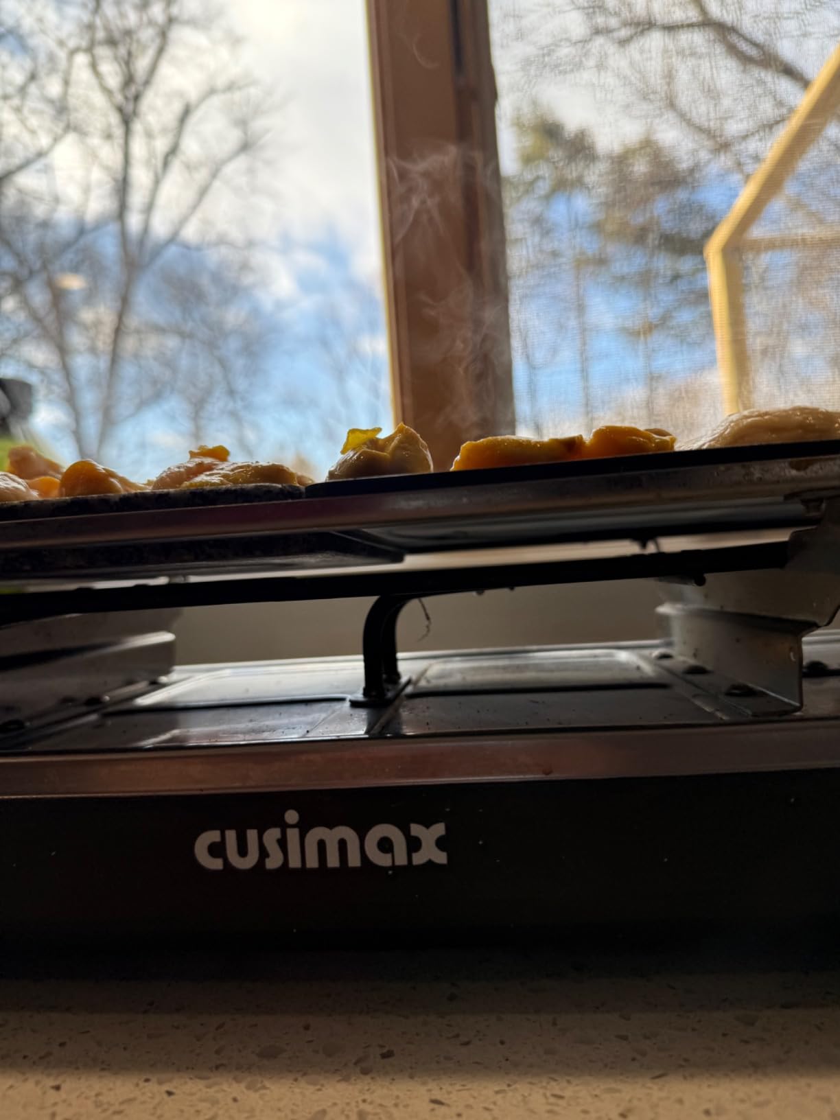 Raclette Table Grill, CUSIMAX Electric Indoor Grill Korean BBQ Grill, Black customer photo 2