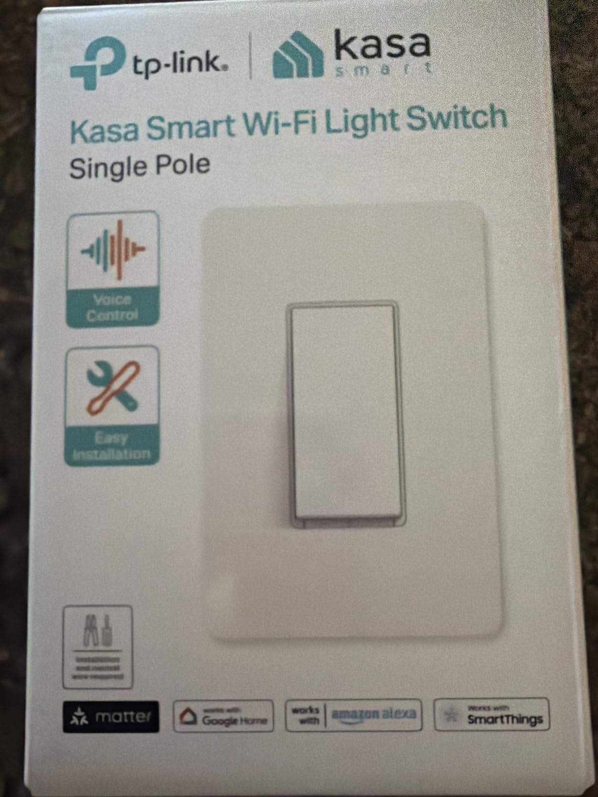 Kasa Matter Smart Light Switch, KS205P3, Single Pole, Need Neutral Wire customer photo 1