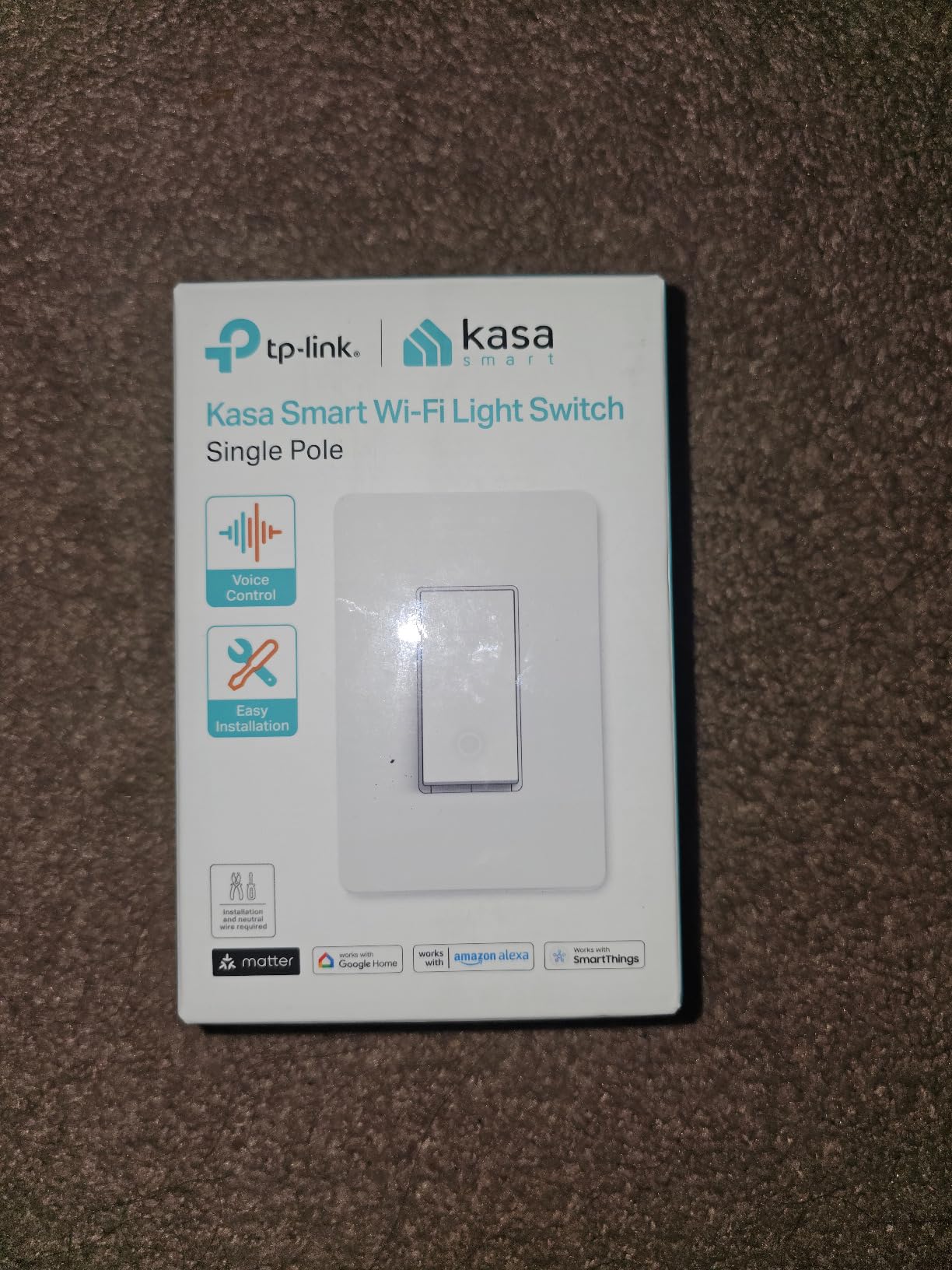 Kasa Matter Smart Light Switch, KS205P3, Single Pole, Need Neutral Wire customer photo 2