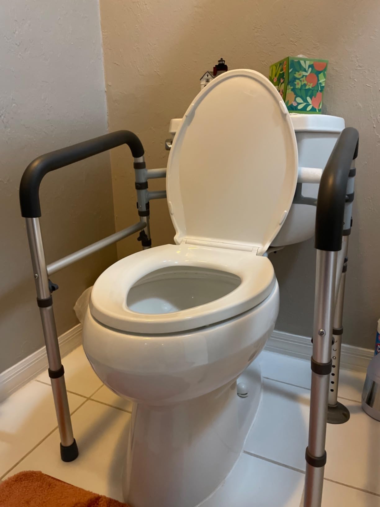 Toilet Safety Rails (300 LB), Toilet Handle Frame for Elderly customer photo 1