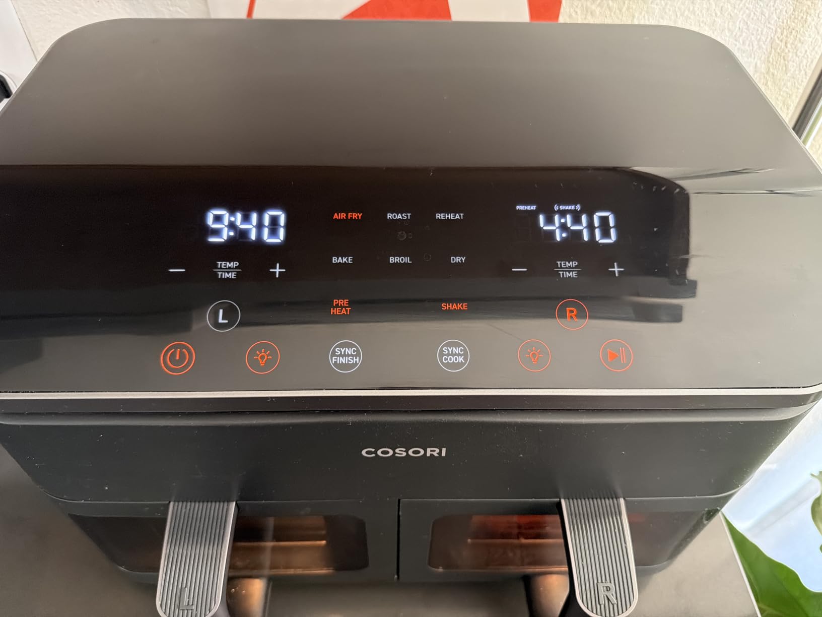 Cosori Dual Air Fryer, 9QT, 10-in-1,Sync Cook & Finish, Max 450°F customer photo 2