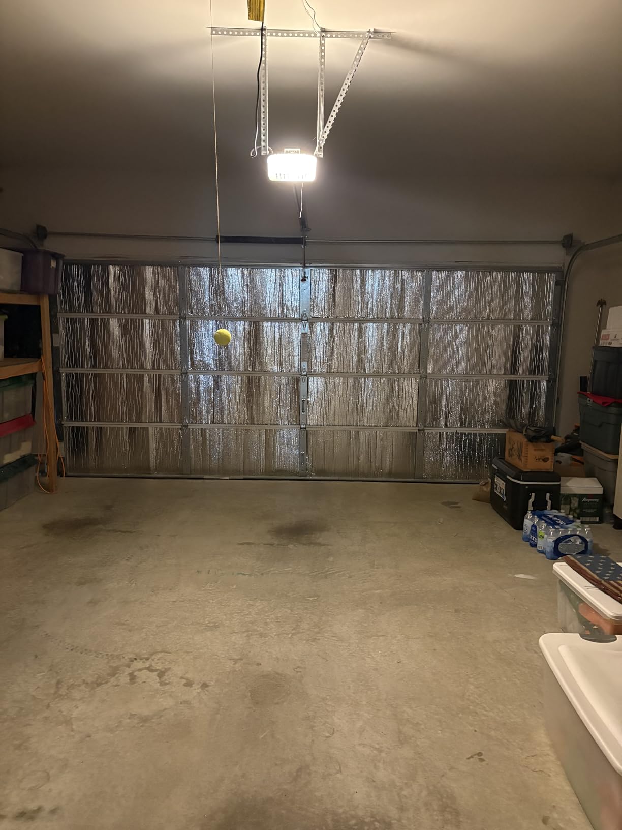 Garage Door Insulation Kit 16P Double Bubble Window Heat Insulation Panels, 6MM 16x8FT Reflective Aluminum Foil Summer/Winter Barrier Sheets with 120 Adhesive Tapes for Garage Attic Wall(24x48) customer photo 1